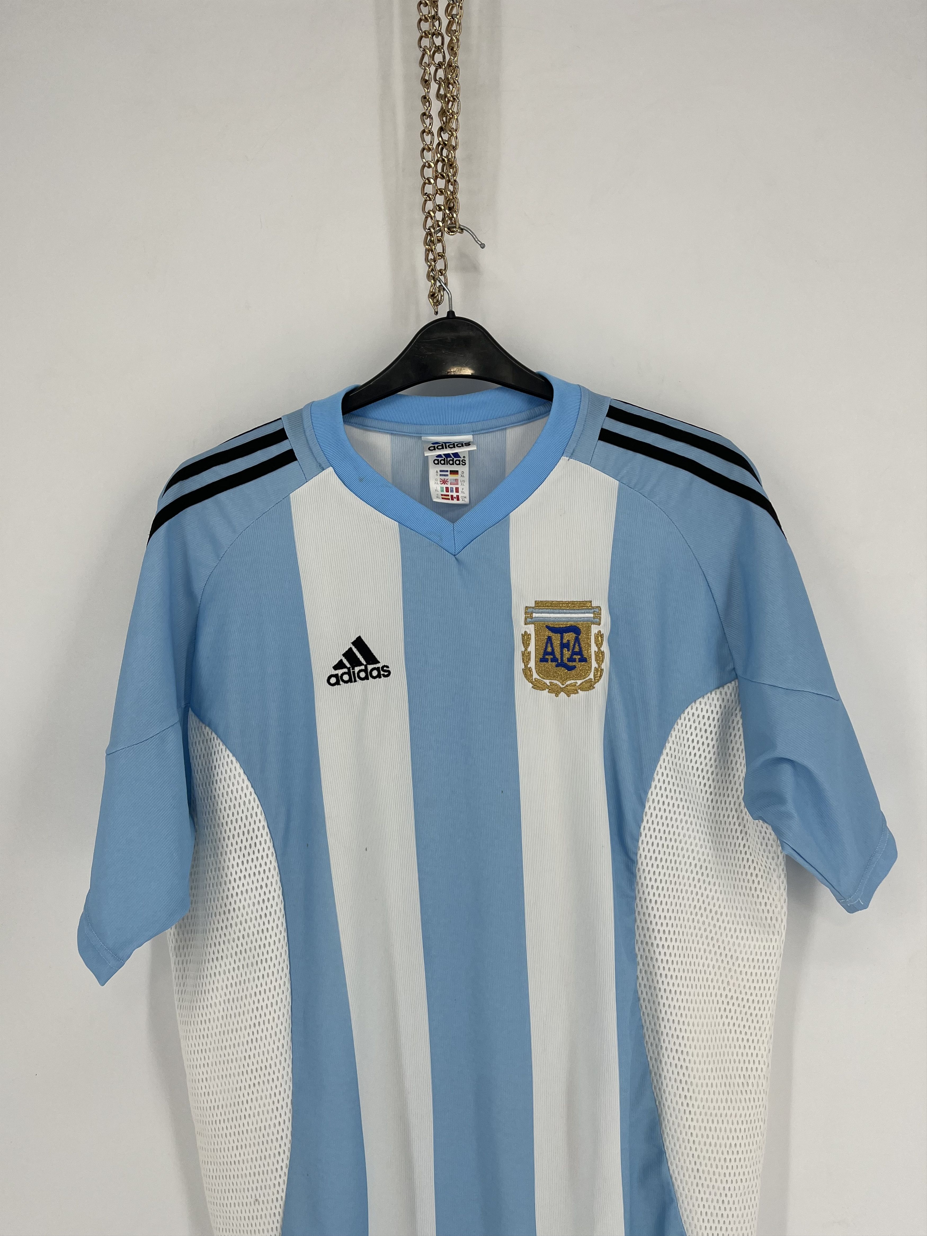 Adidas ARGENTINA 90S HOME FOOTBALL SHIRT SOCCER JERSEY ADIDAS Size US XL / EU 56 / 4 - 1 Thumbnail