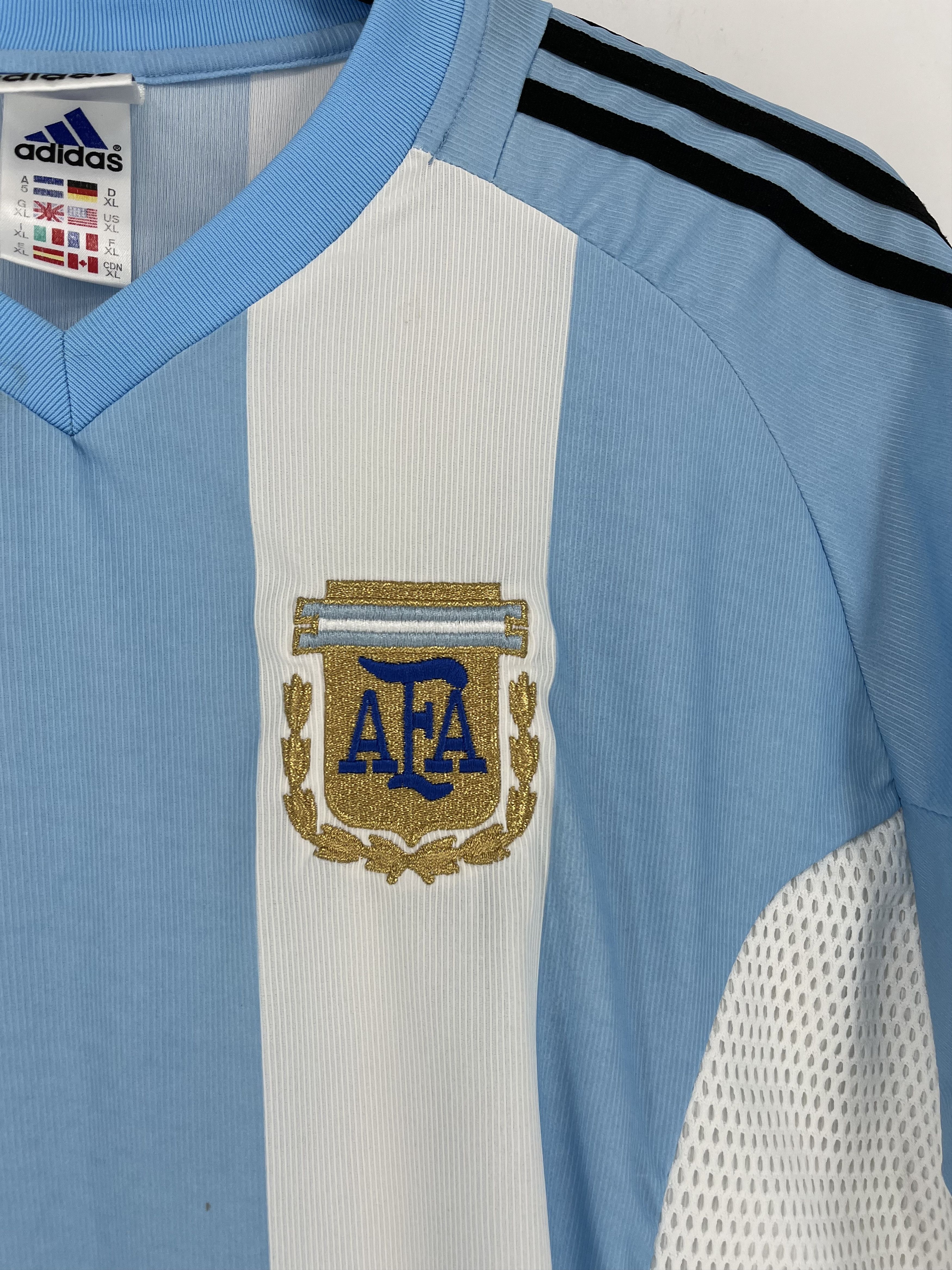 Adidas ARGENTINA 90S HOME FOOTBALL SHIRT SOCCER JERSEY ADIDAS Size US XL / EU 56 / 4 - 4 Thumbnail
