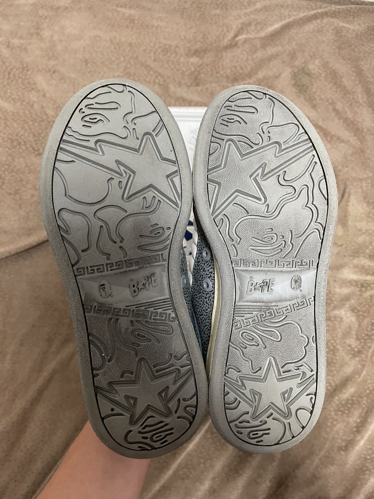 Bape Bapesta 88 - Gray / White Size US 5.5 / EU 38 - 13 Thumbnail