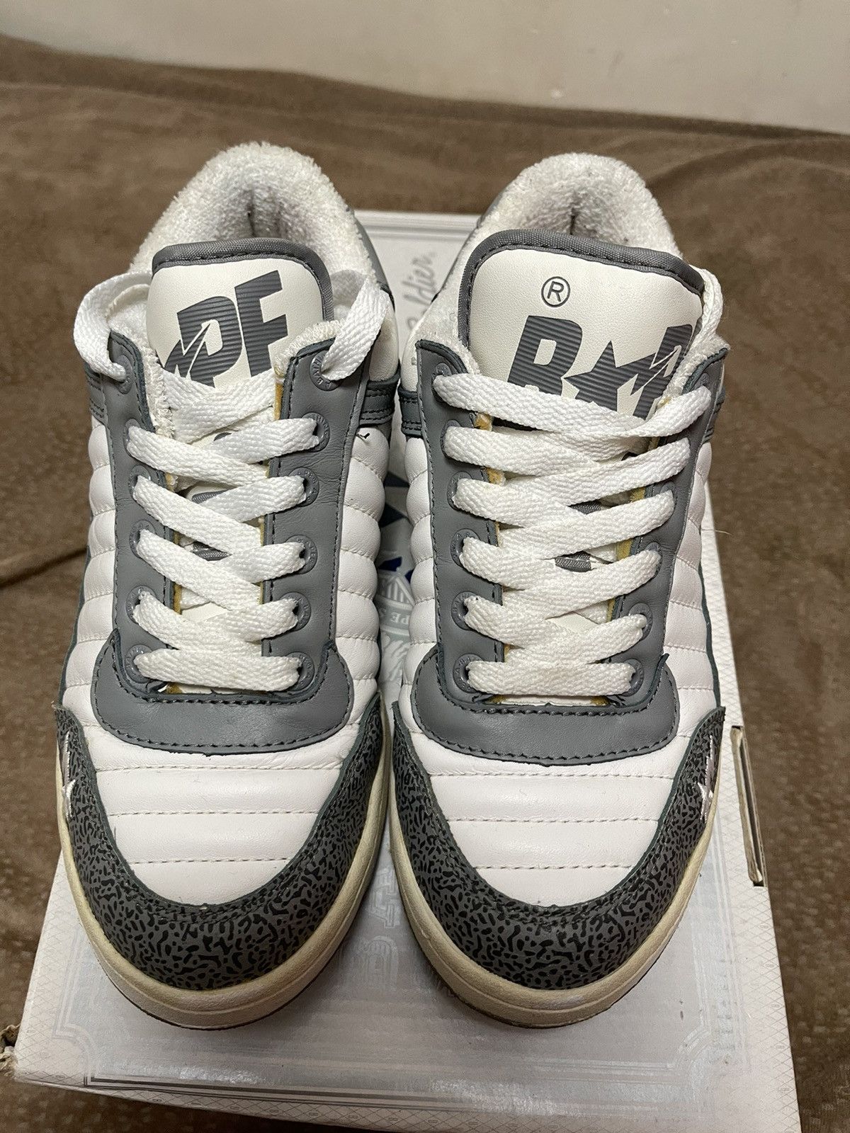 Bape Bapesta 88 - Gray / White Size US 5.5 / EU 38 - 2 Thumbnail