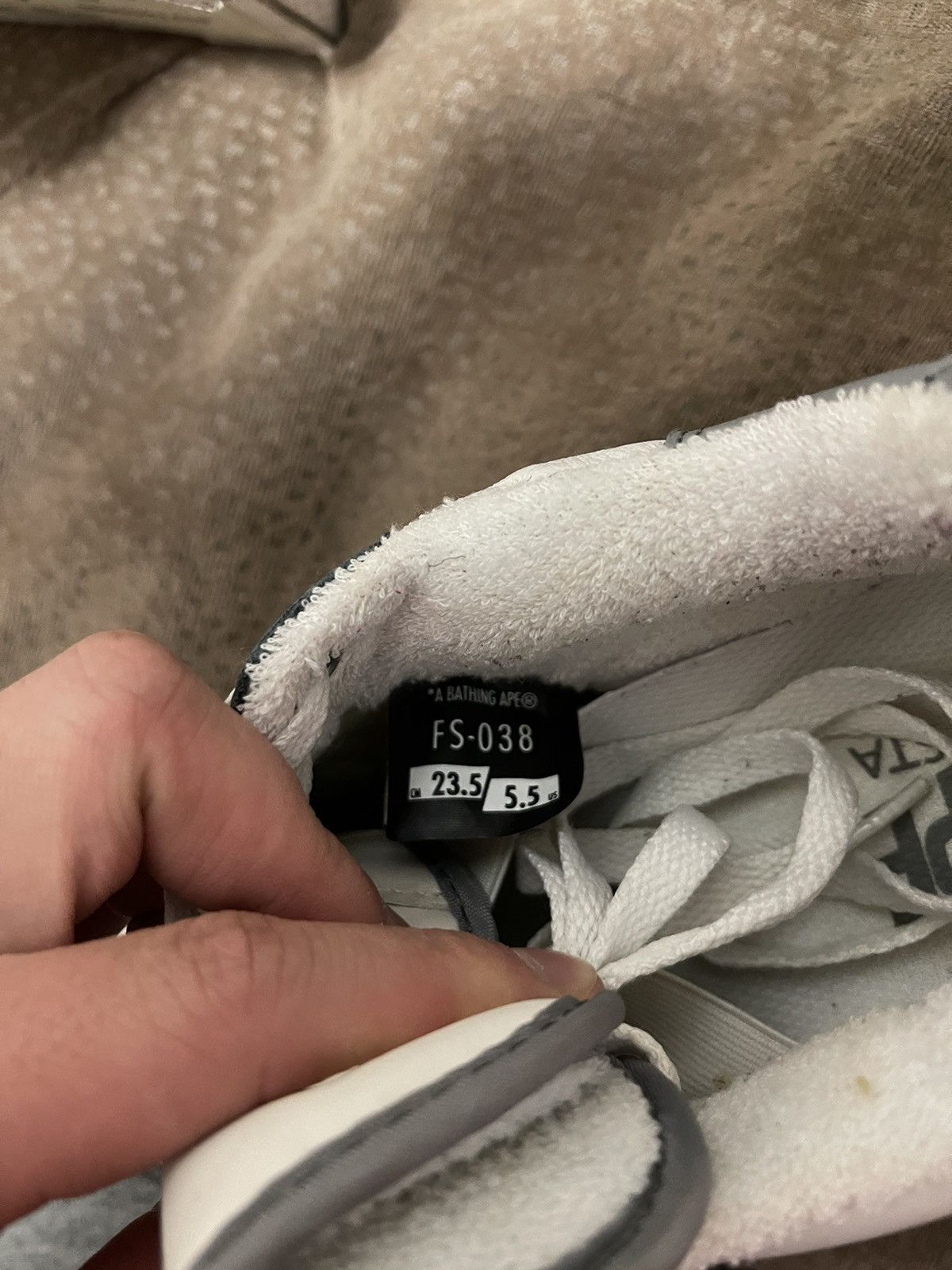 Bape Bapesta 88 - Gray / White Size US 5.5 / EU 38 - 11 Thumbnail