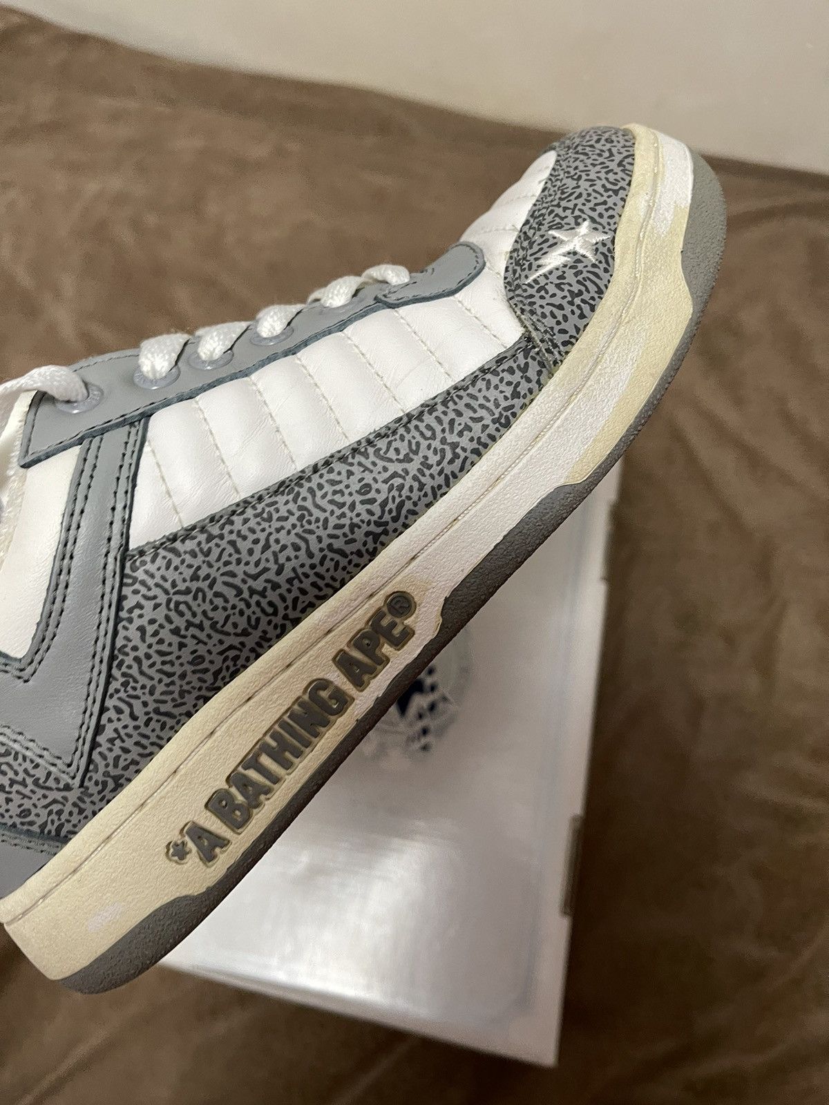 Bape Bapesta 88 - Gray / White Size US 5.5 / EU 38 - 7 Thumbnail