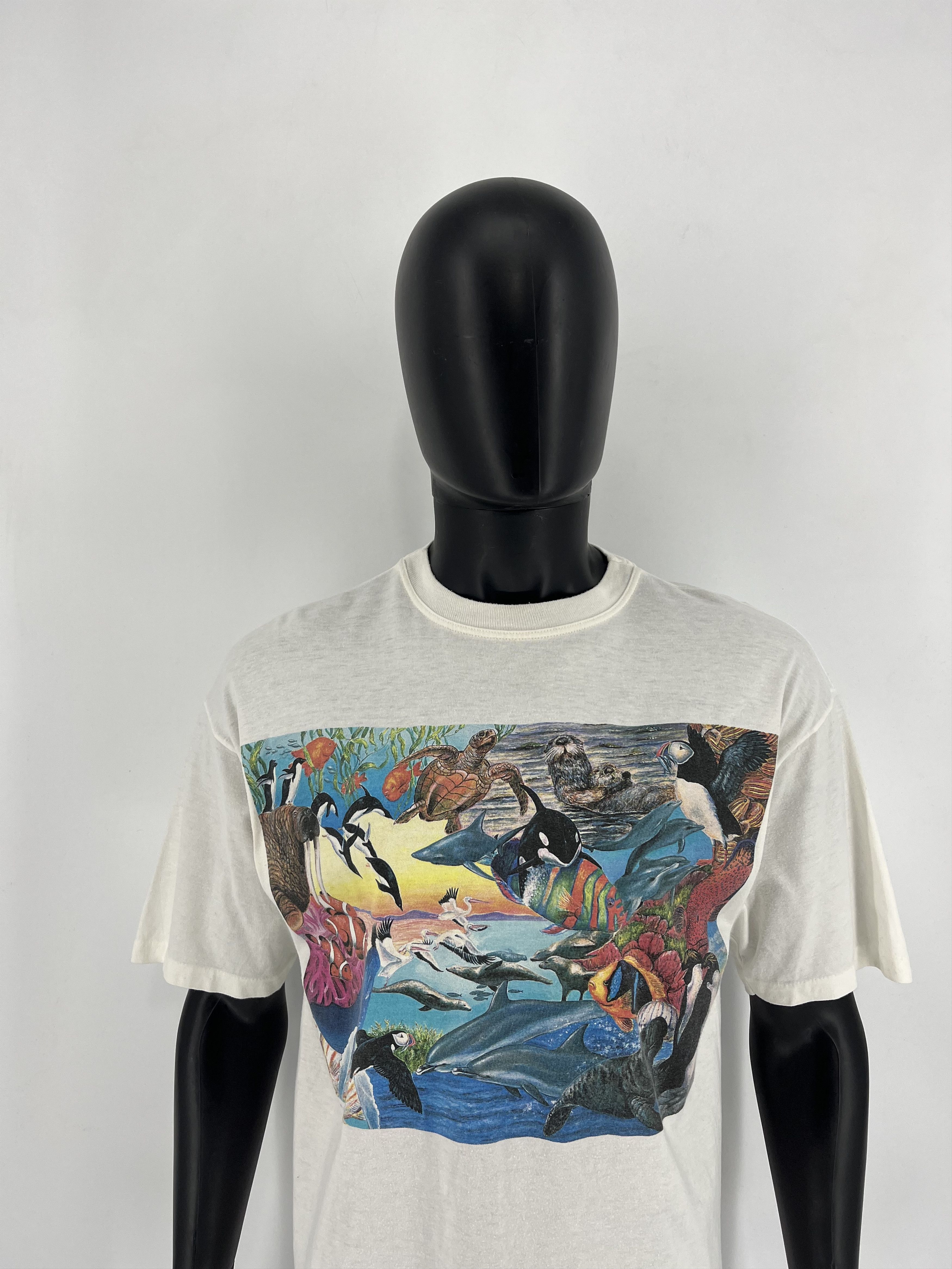 Anime × Vintage Vintage 90s Earth Tones Rainforest Cafe Animal Tee T-Shirt Size US L / EU 52-54 / 3 - 3 Thumbnail
