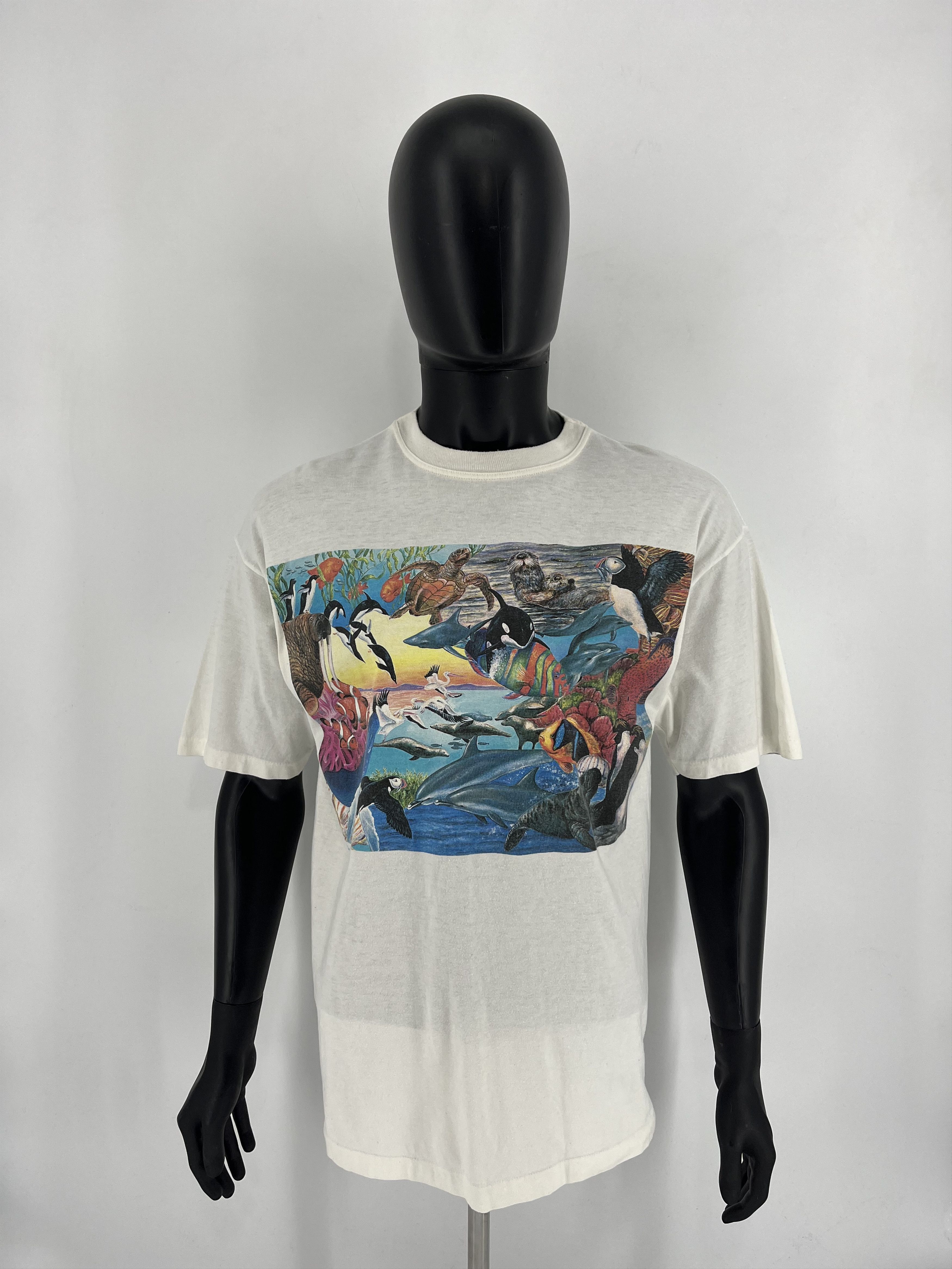 Anime × Vintage Vintage 90s Earth Tones Rainforest Cafe Animal Tee T-Shirt Size US L / EU 52-54 / 3 - 2 Thumbnail