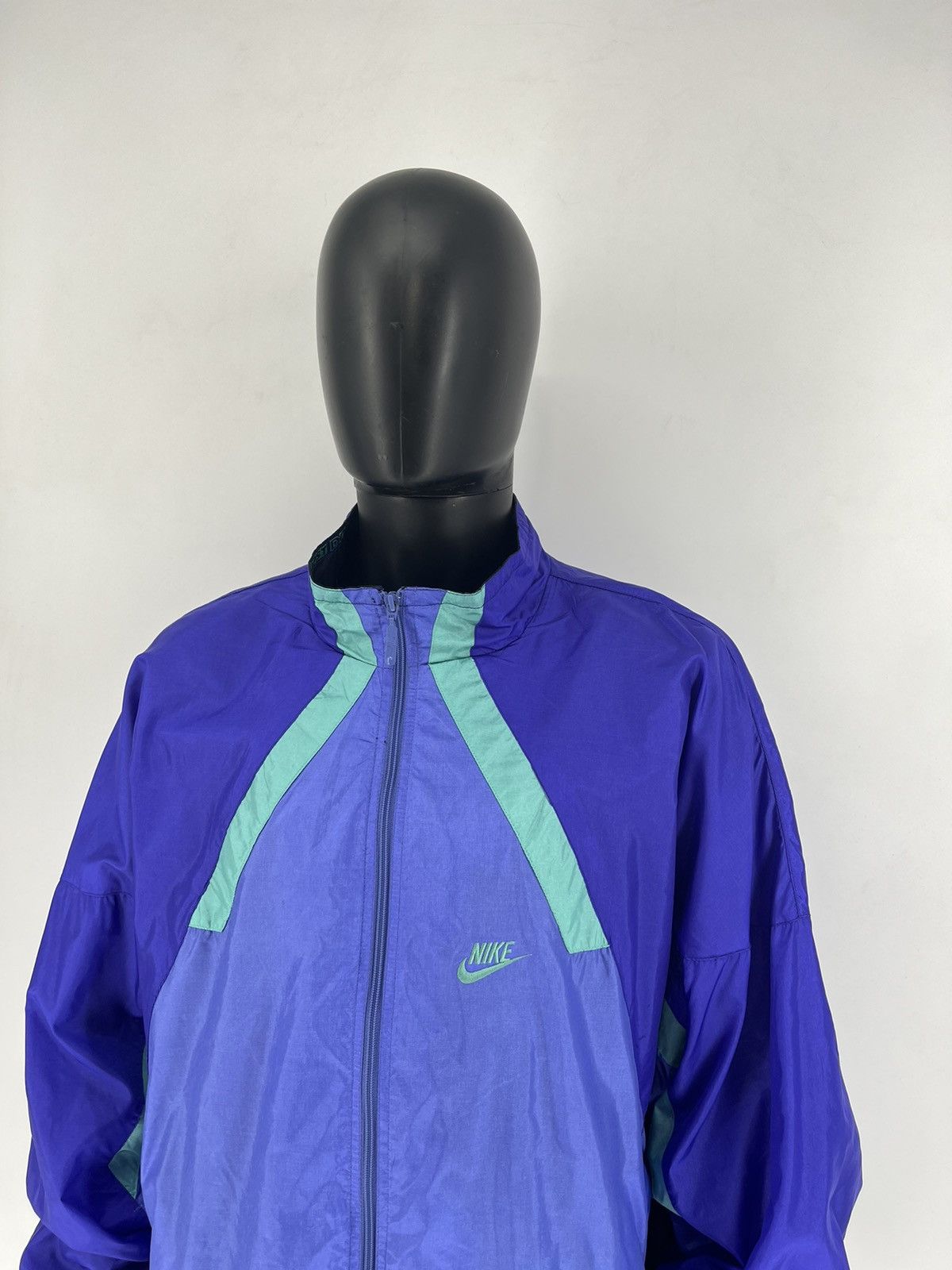 Nike 80s Vintage Nike Just do it Nylon Track Top Jacket Size US XXL / EU 58 / 5 - 5 Thumbnail