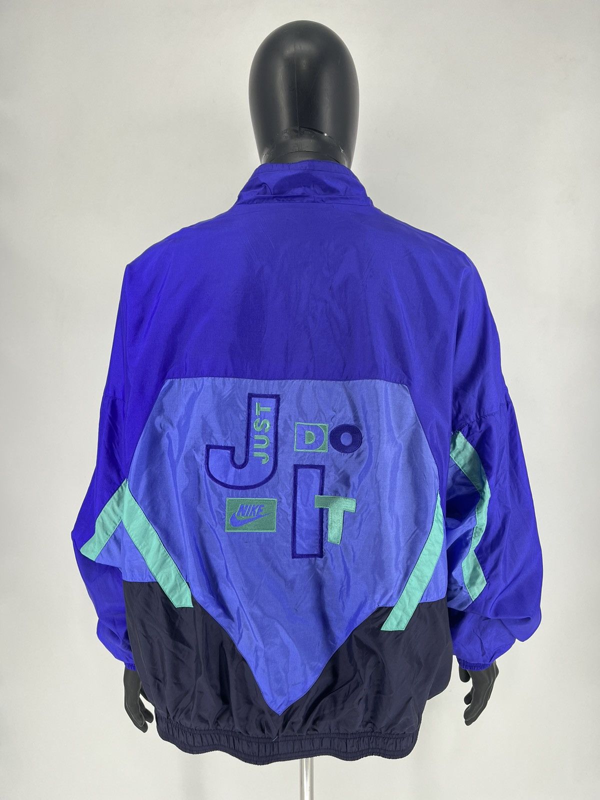 Nike 80s Vintage Nike Just do it Nylon Track Top Jacket Size US XXL / EU 58 / 5 - 8 Thumbnail