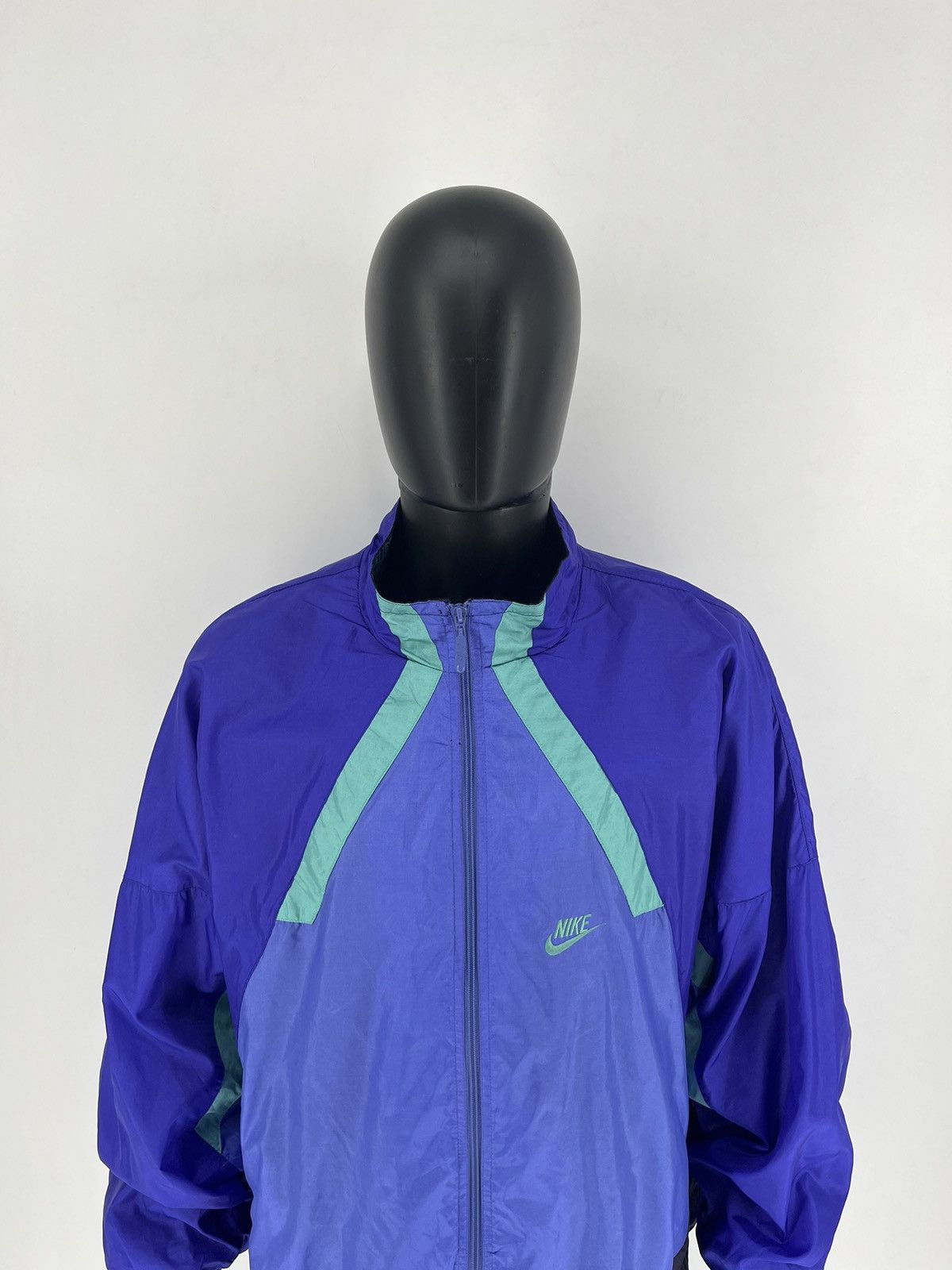 Nike 80s Vintage Nike Just do it Nylon Track Top Jacket Size US XXL / EU 58 / 5 - 6 Thumbnail