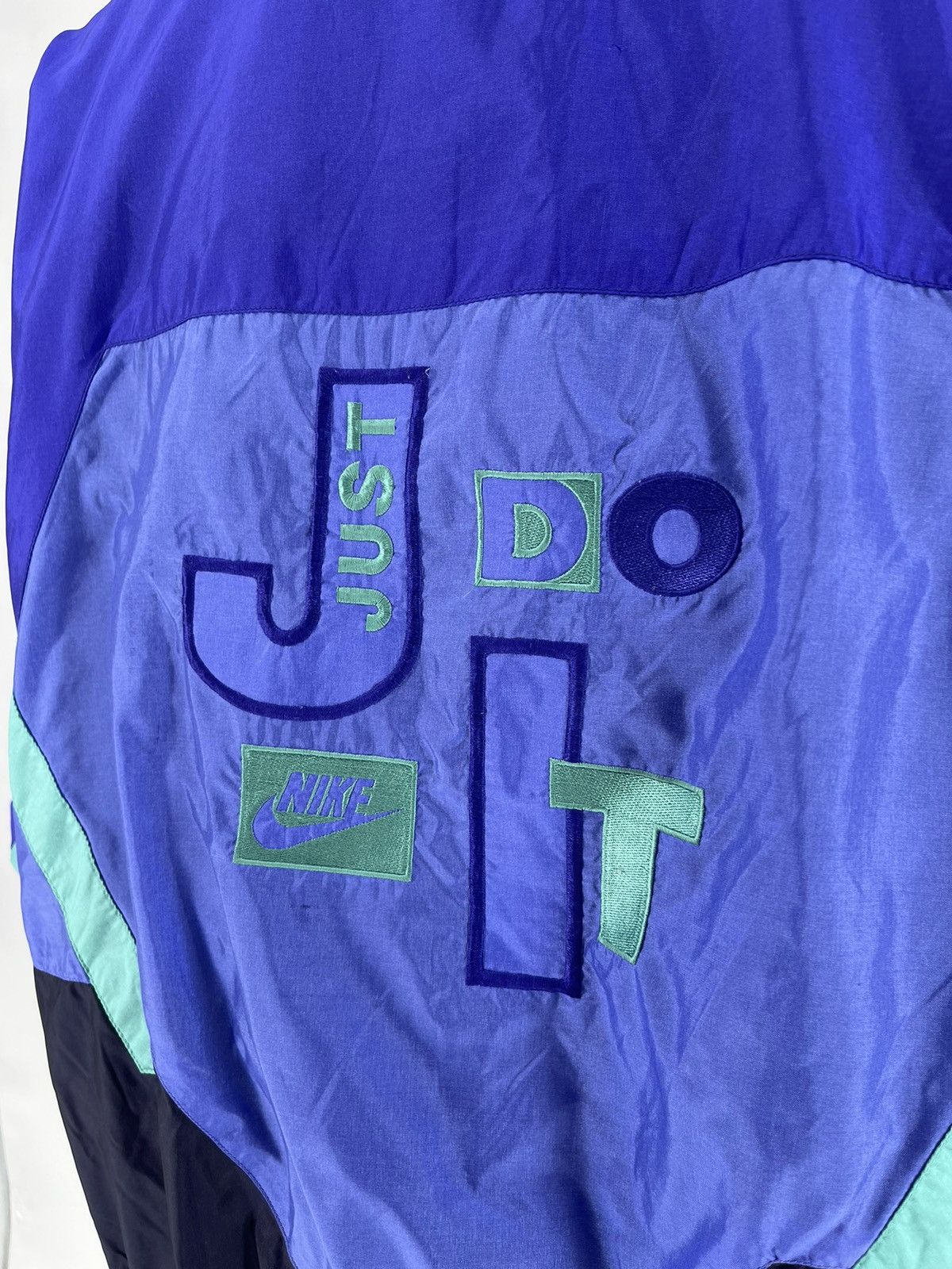 Nike 80s Vintage Nike Just do it Nylon Track Top Jacket Size US XXL / EU 58 / 5 - 10 Thumbnail