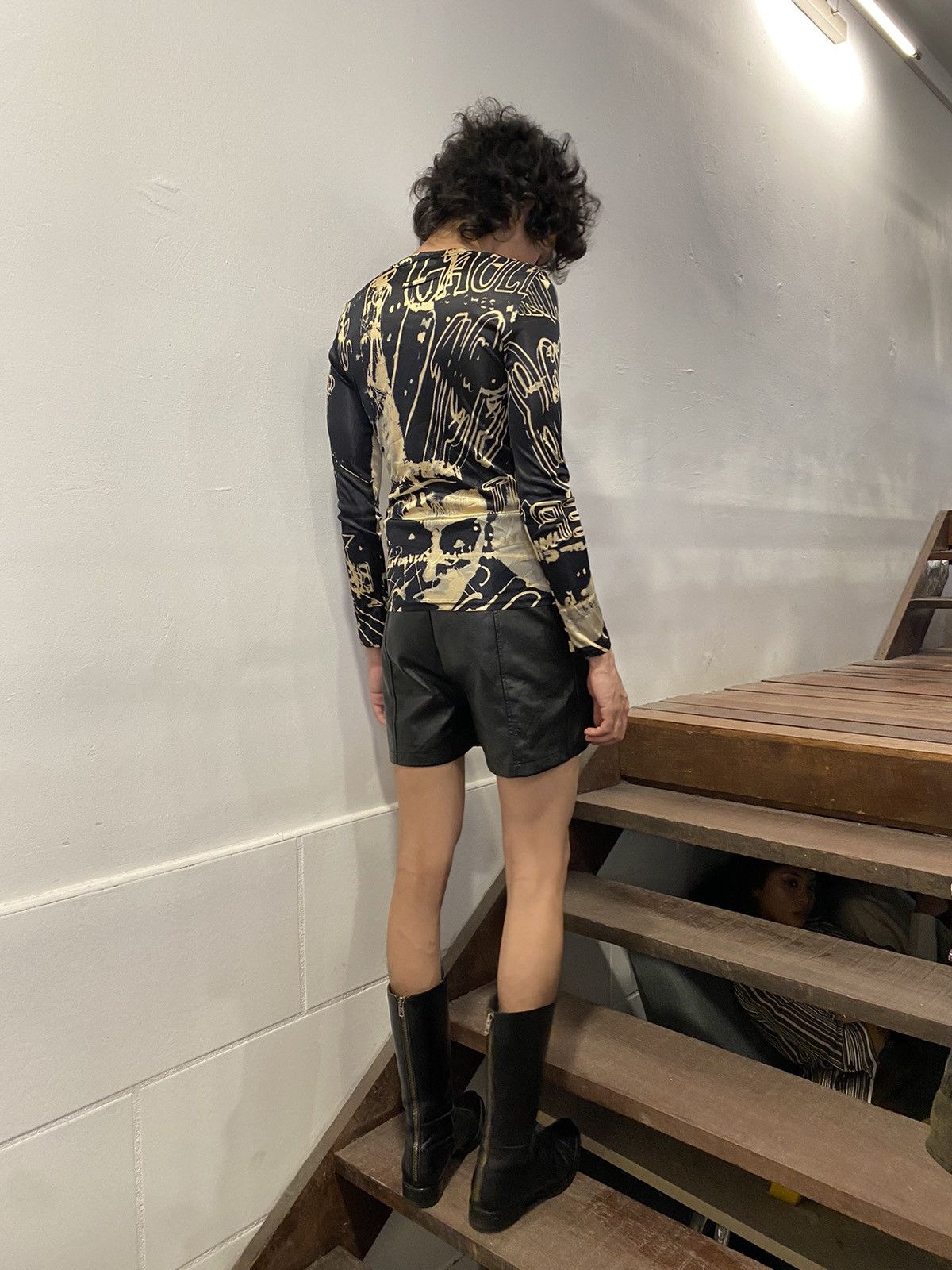 Jean Paul Gaultier 90’s Jean Paul Gaultier Racism Long Sleeve Jersey Size US XXS / EU 40 - 15 Thumbnail