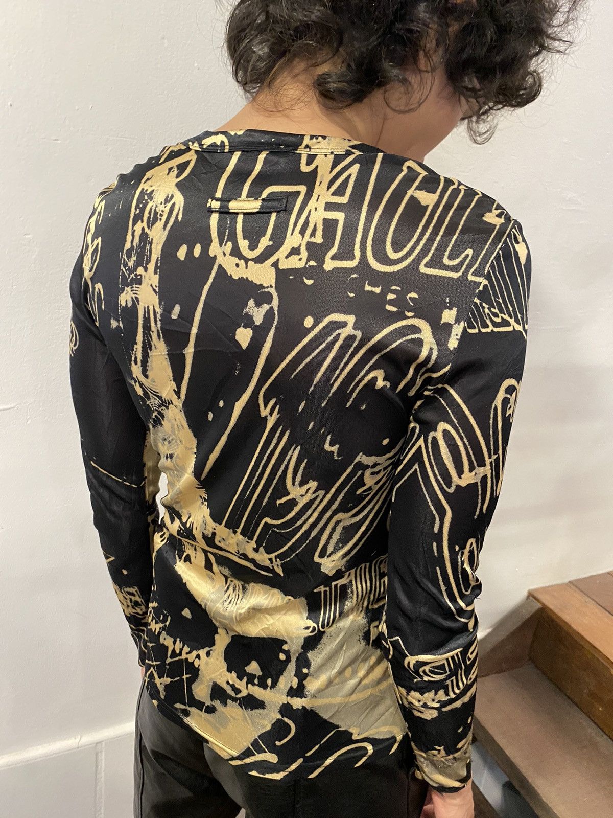 Jean Paul Gaultier 90’s Jean Paul Gaultier Racism Long Sleeve Jersey Size US XXS / EU 40 - 16 Thumbnail