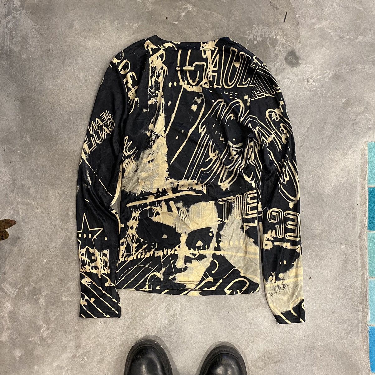 Jean Paul Gaultier 90’s Jean Paul Gaultier Racism Long Sleeve Jersey Size US XXS / EU 40 - 1 Thumbnail