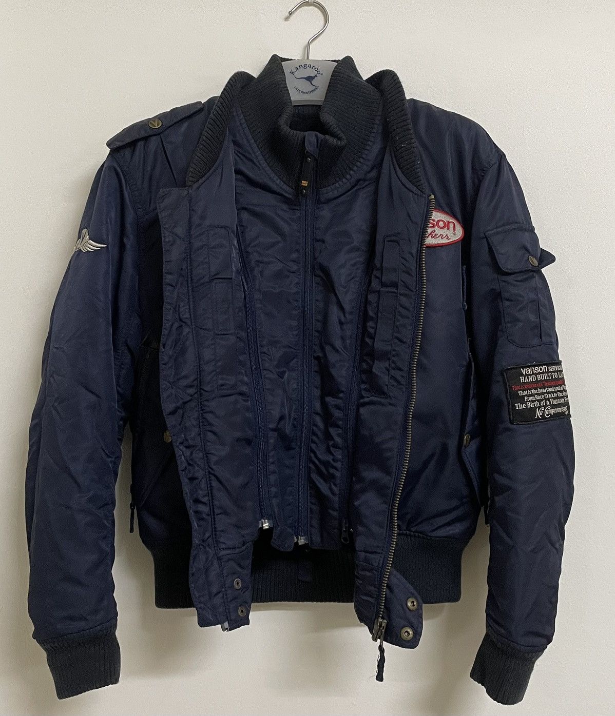 Gear for Sports × Vanson Leathers Vanson Leathers MA-1 Jacket Embroidery Extremely Rare Size US L / EU 52-54 / 3 - 3 Thumbnail