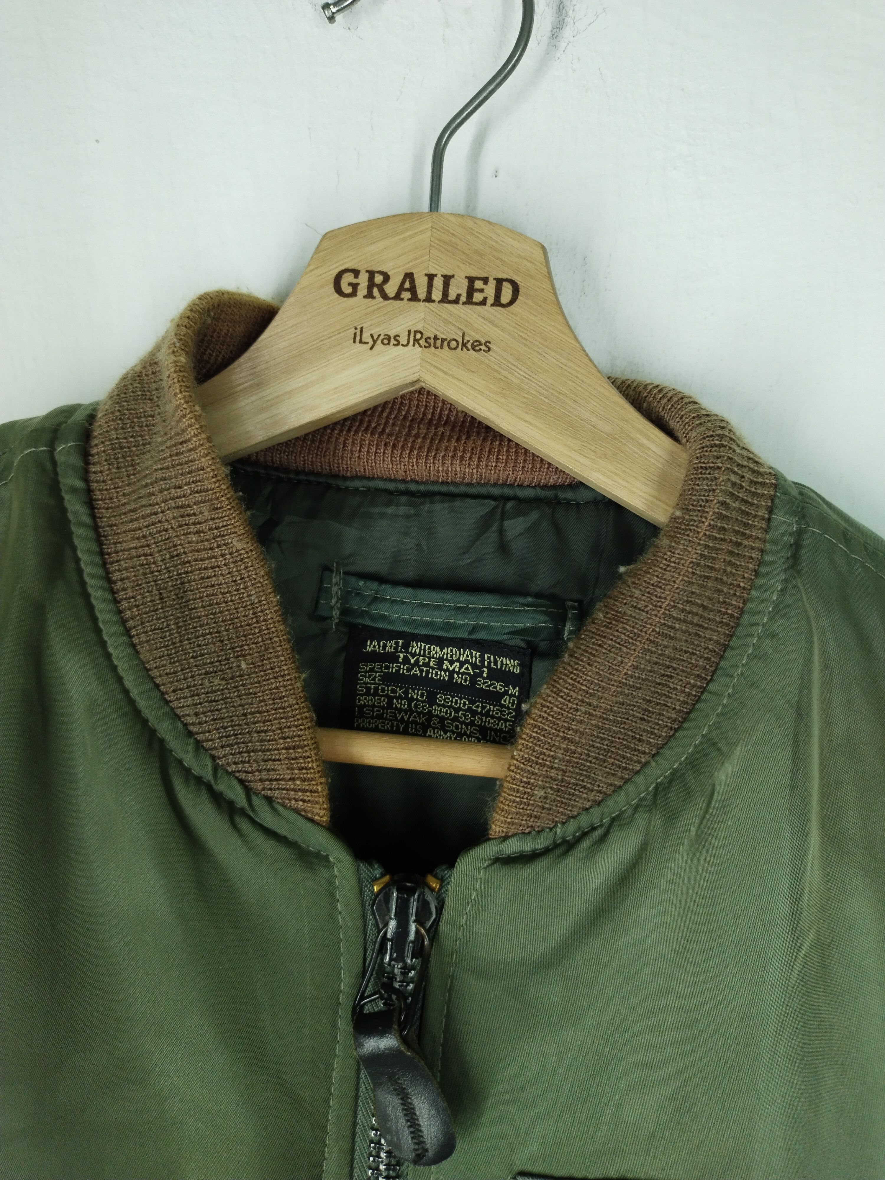 Other 🔥VTG TYPE MA-1 ARMY AIR FORCE BOMBER JACKET Size US L / EU 52-54 / 3 - 2 Thumbnail