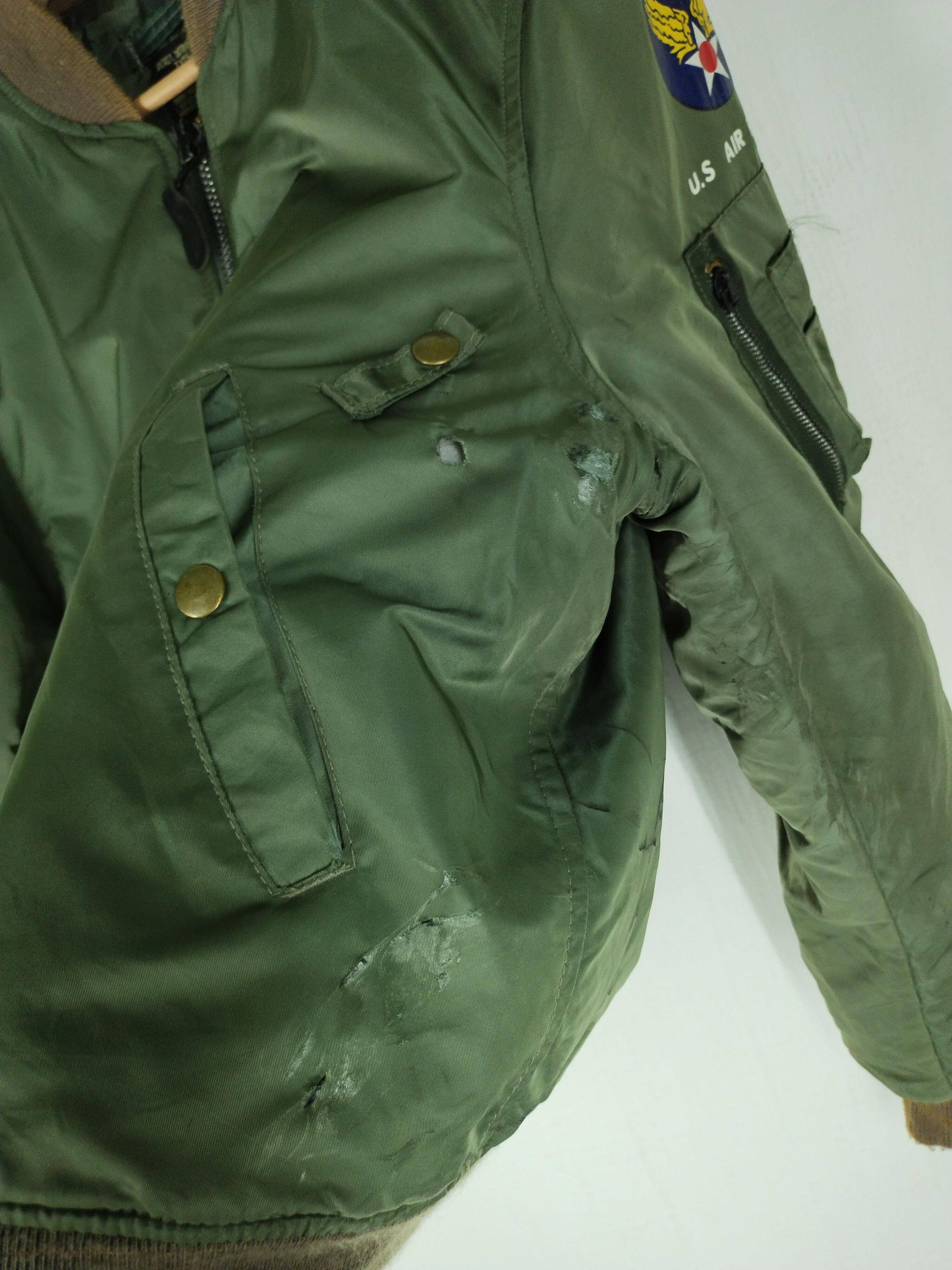 Other 🔥VTG TYPE MA-1 ARMY AIR FORCE BOMBER JACKET Size US L / EU 52-54 / 3 - 10 Thumbnail