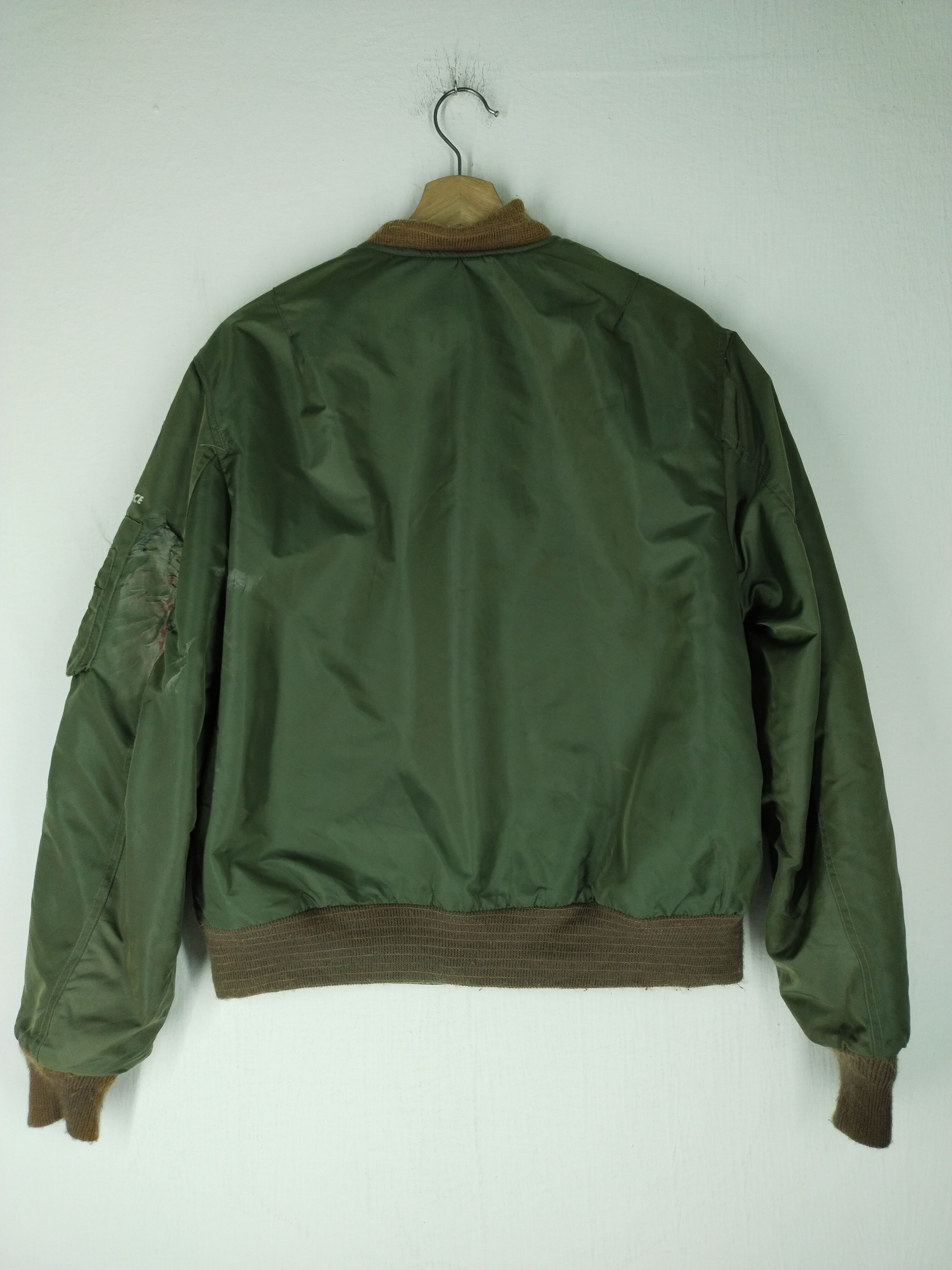 Other 🔥VTG TYPE MA-1 ARMY AIR FORCE BOMBER JACKET Size US L / EU 52-54 / 3 - 8 Thumbnail