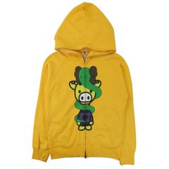 BAPE × kaws Milo Monogram full zip hoodie a bathing ape NIGO Size S