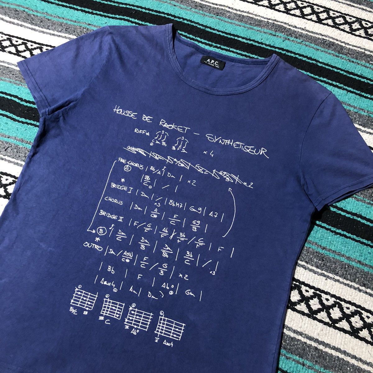A.P.C. A.P.C Housse De Racket Limited Edition Tee Size US L / EU 52-54 / 3 - 4 Thumbnail