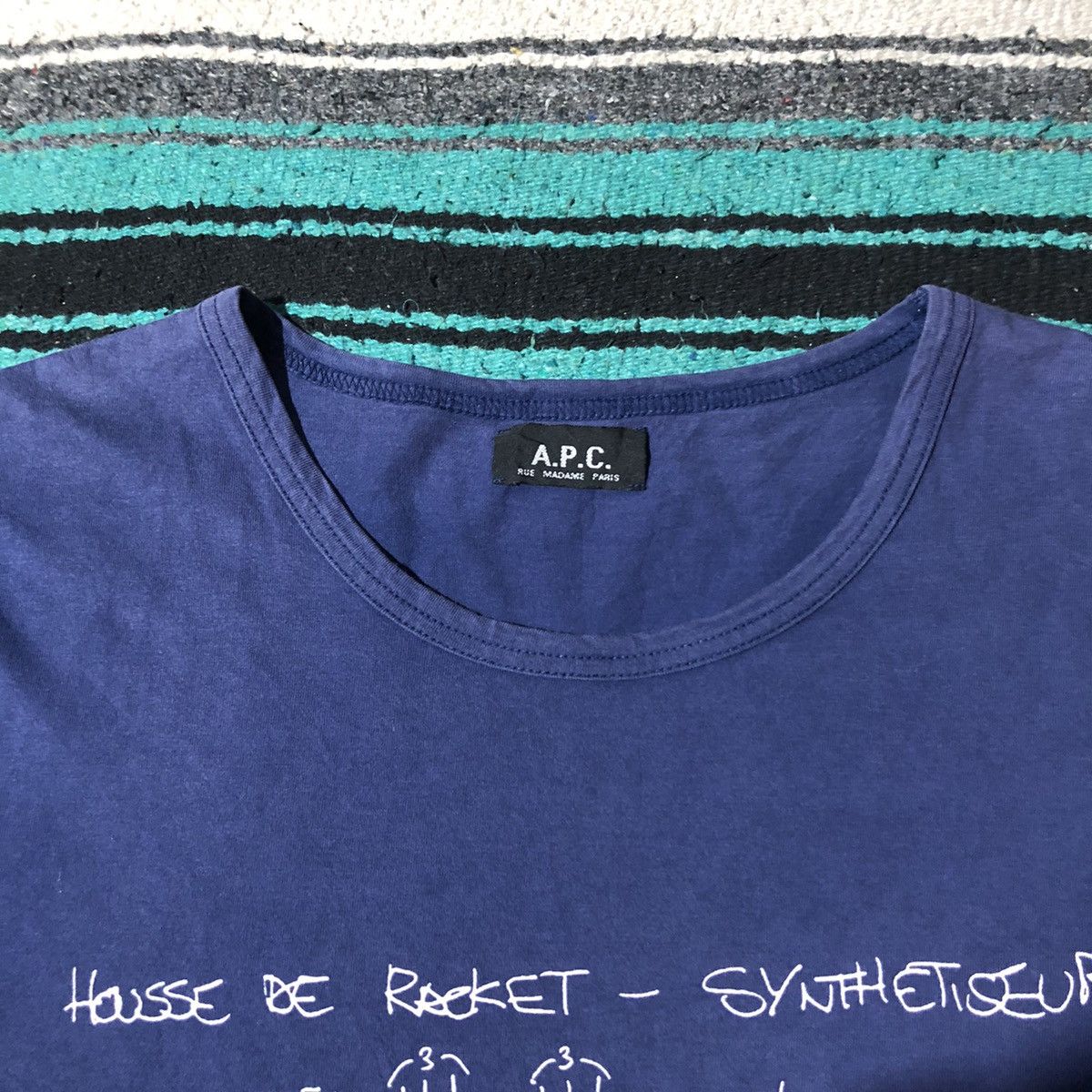 A.P.C. A.P.C Housse De Racket Limited Edition Tee Size US L / EU 52-54 / 3 - 3 Thumbnail
