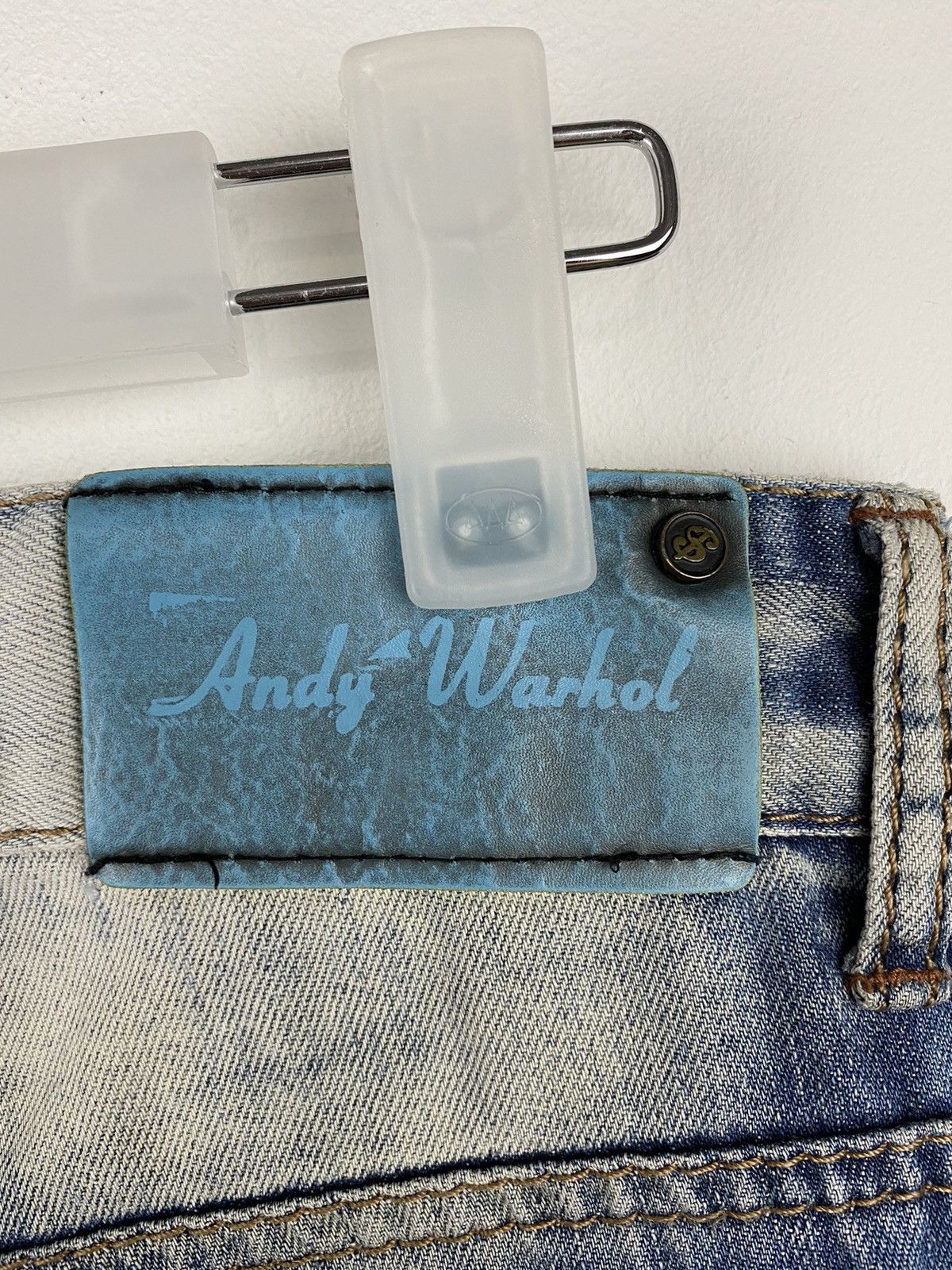 Andy Warhol Andy Warhol Skull Motive Denim Pants Size US 31 - 16 Thumbnail