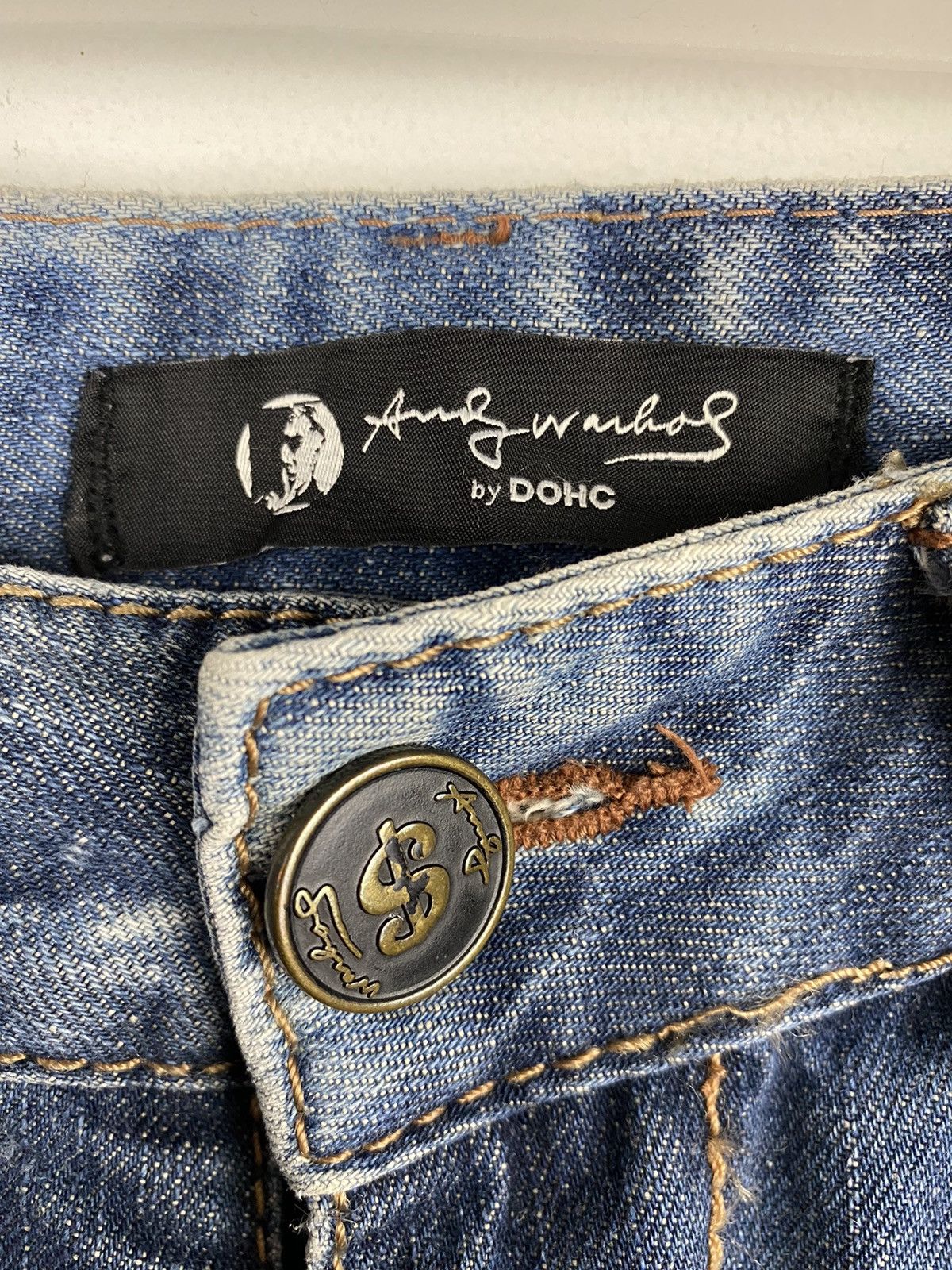 Andy Warhol Andy Warhol Skull Motive Denim Pants Size US 31 - 6 Thumbnail