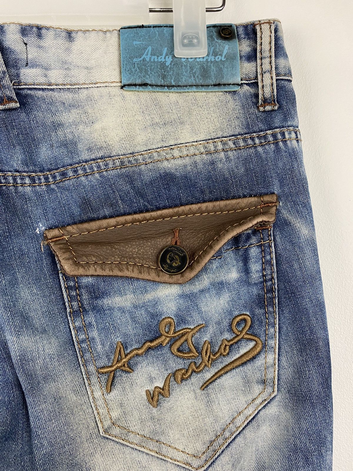 Andy Warhol Andy Warhol Skull Motive Denim Pants Size US 31 - 14 Thumbnail