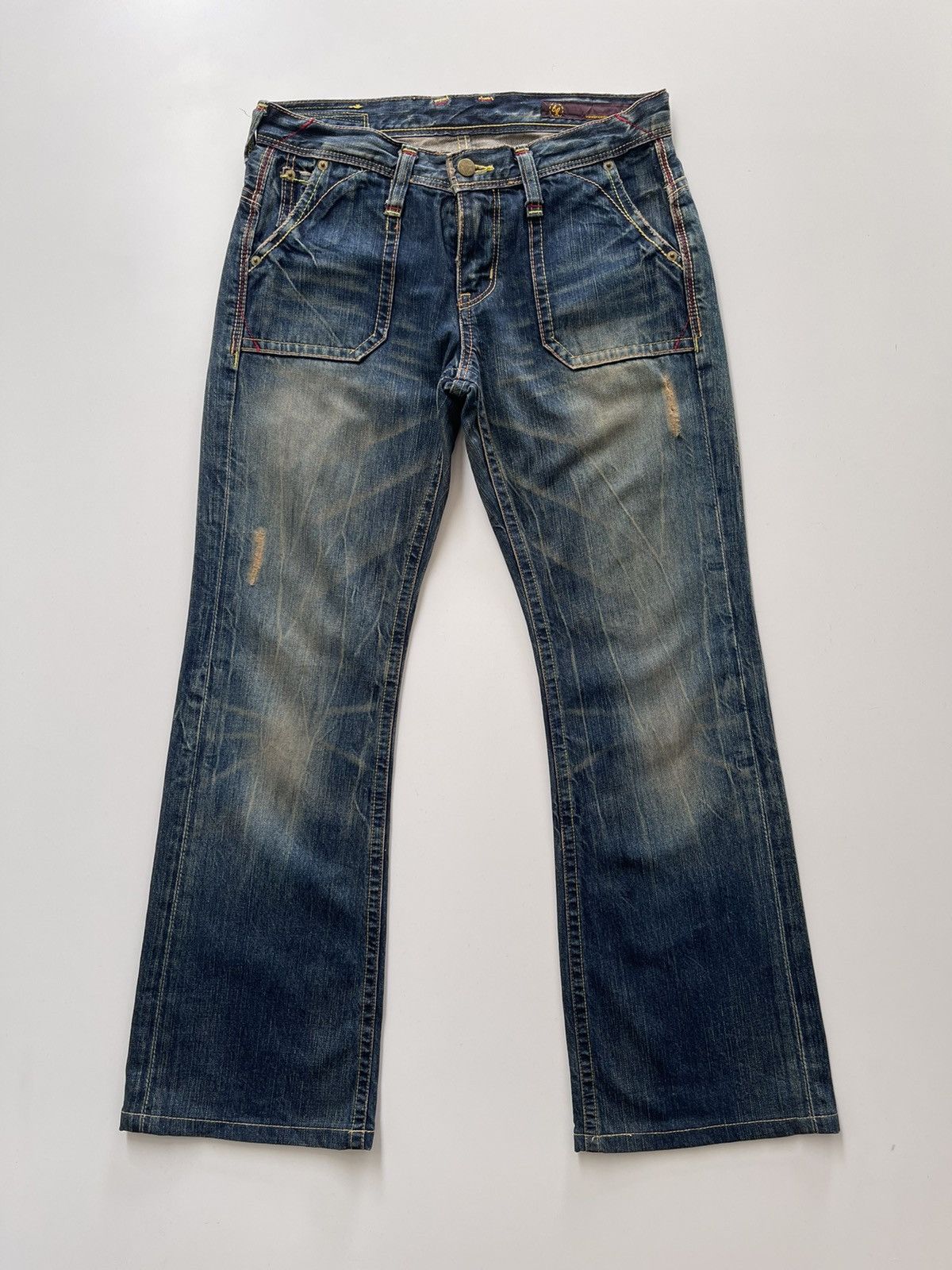 Japanese Brand Japanese Rusty Flared Denim Pants Size US 30 / EU 46 - 3 Thumbnail