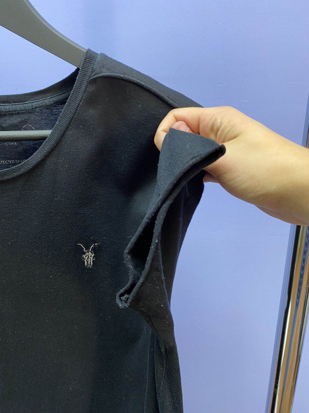 Allsaints Allsaints Basic Black T shirt Size US L / EU 52-54 / 3 - 8 Thumbnail