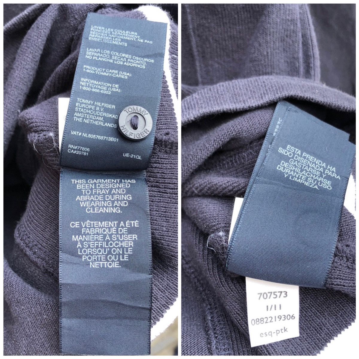 Tommy Hilfiger HILFIGER VARSITY NYC Turtle Neck Sweatshirt #0426-10 Size US M / EU 48-50 / 2 - 7 Thumbnail