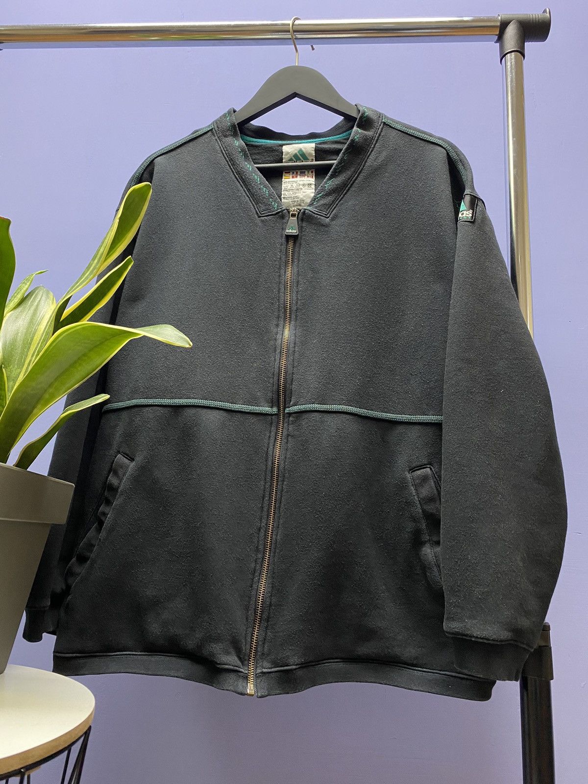 Other Vintage Adidas Equipment Bomber Track Jacket Men’s L Black Size US L / EU 52-54 / 3 - 3 Thumbnail
