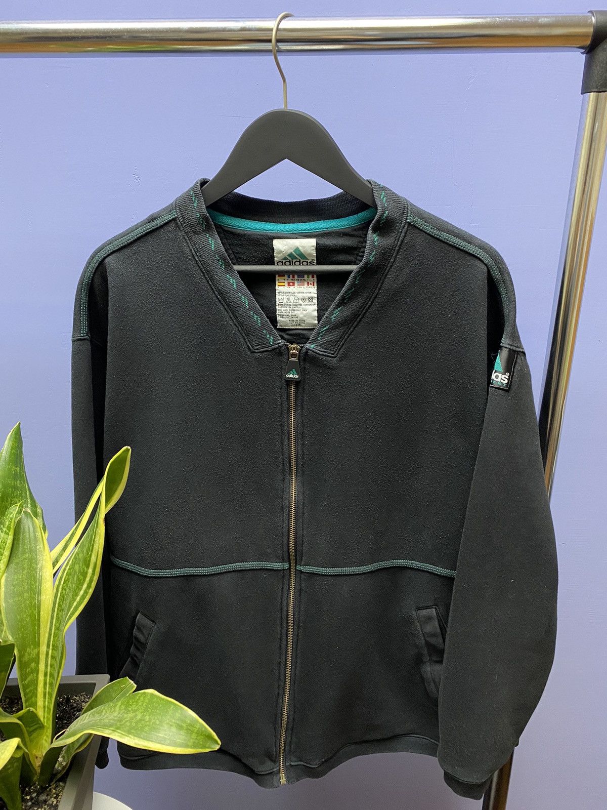 Other Vintage Adidas Equipment Bomber Track Jacket Men’s L Black Size US L / EU 52-54 / 3 - 4 Thumbnail