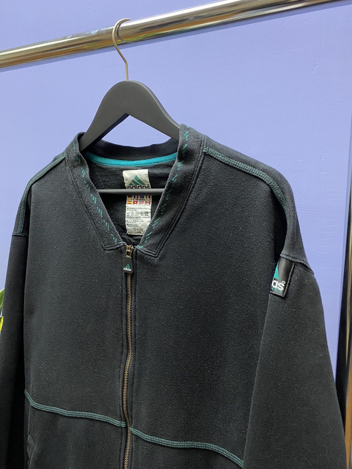 Other Vintage Adidas Equipment Bomber Track Jacket Men’s L Black Size US L / EU 52-54 / 3 - 5 Thumbnail
