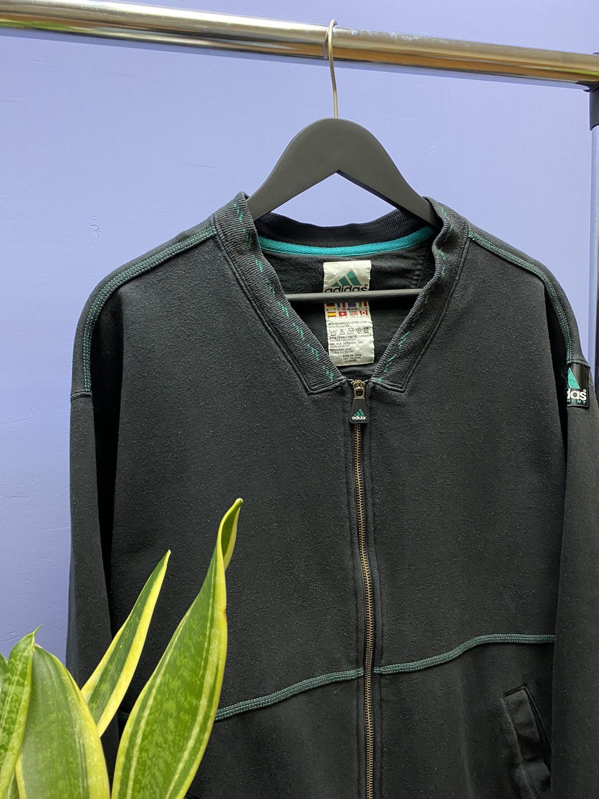 Other Vintage Adidas Equipment Bomber Track Jacket Men’s L Black Size US L / EU 52-54 / 3 - 6 Thumbnail