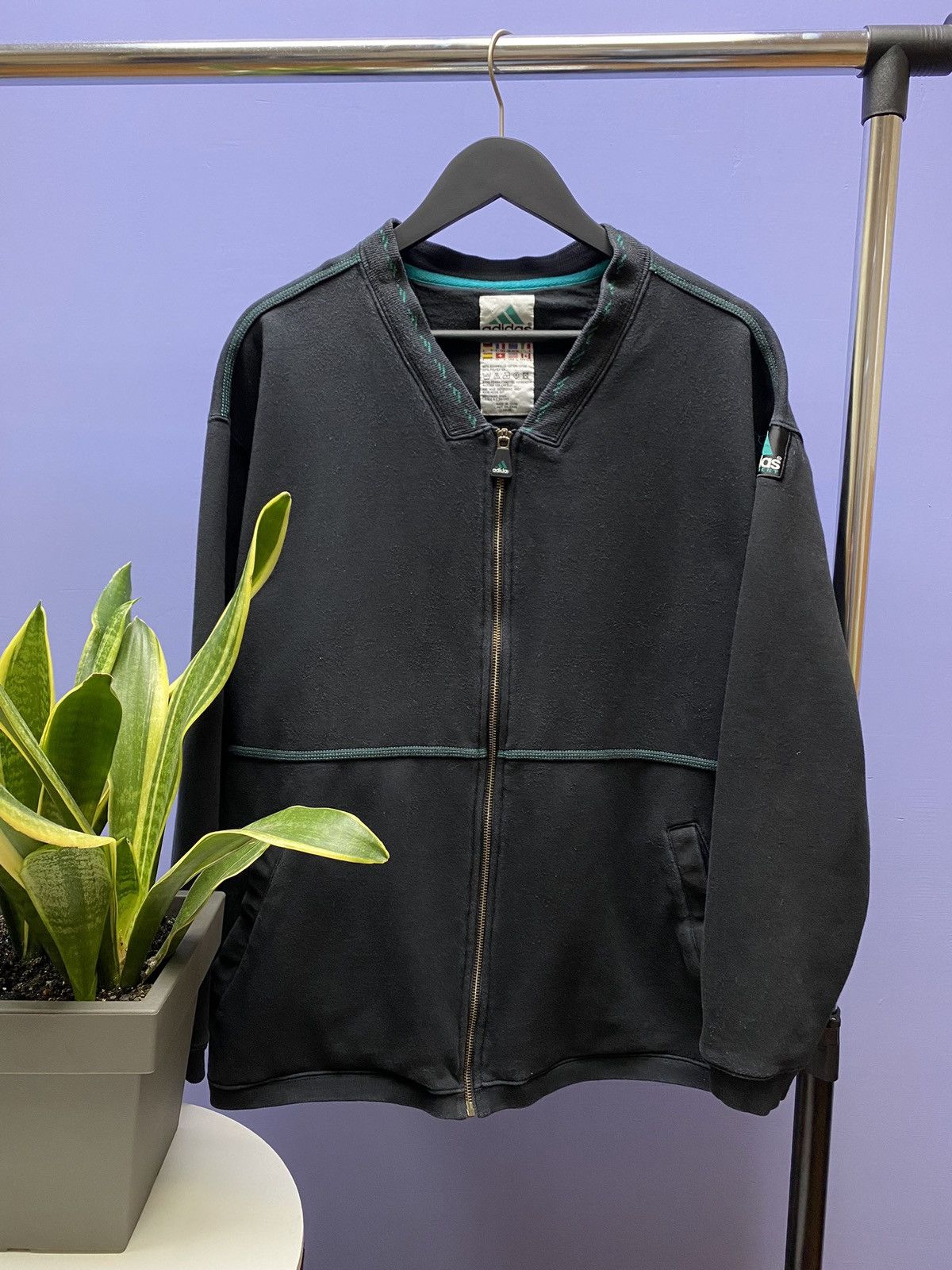 Other Vintage Adidas Equipment Bomber Track Jacket Men’s L Black Size US L / EU 52-54 / 3 - 1 Thumbnail