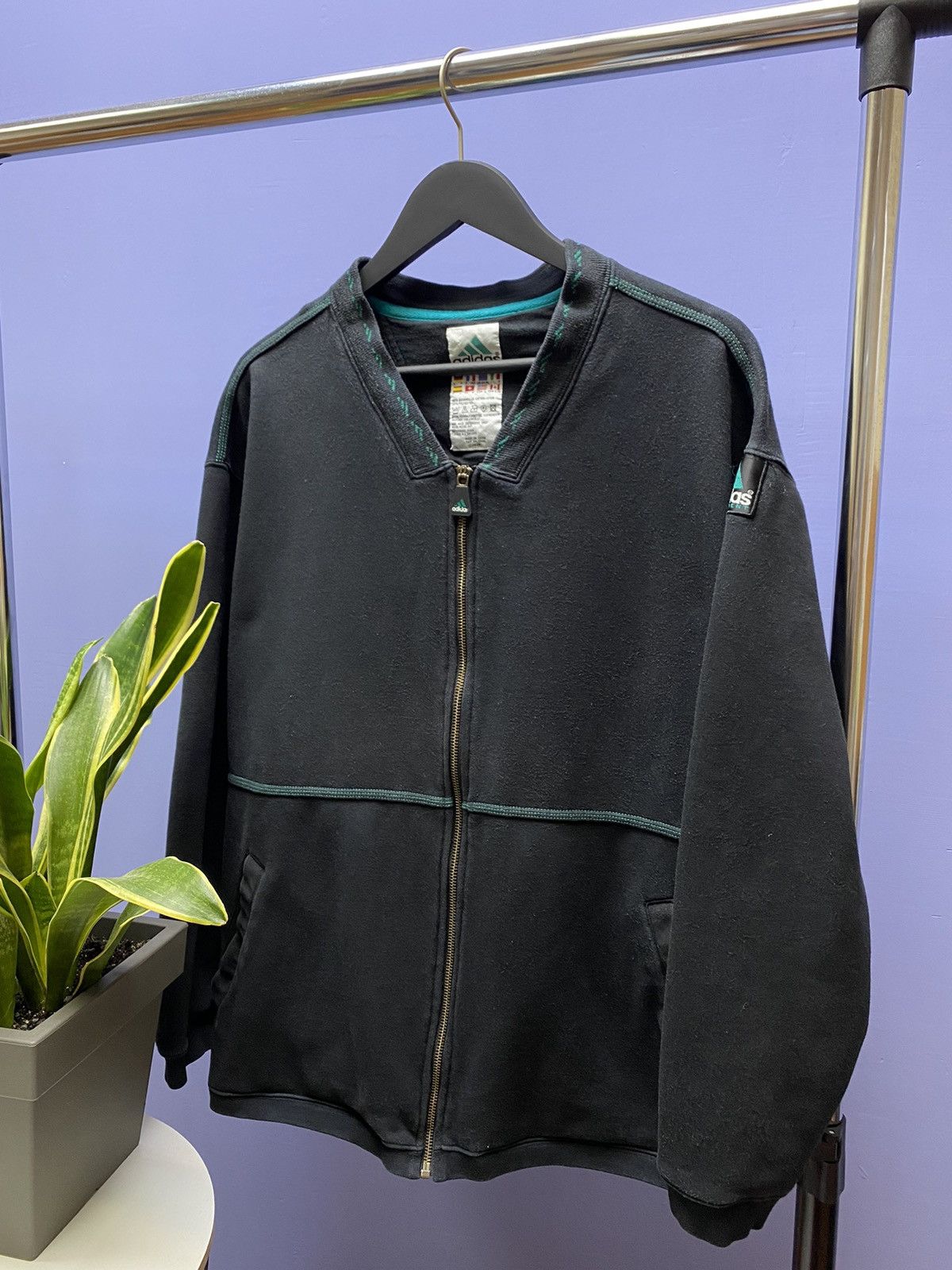 Other Vintage Adidas Equipment Bomber Track Jacket Men’s L Black Size US L / EU 52-54 / 3 - 2 Thumbnail