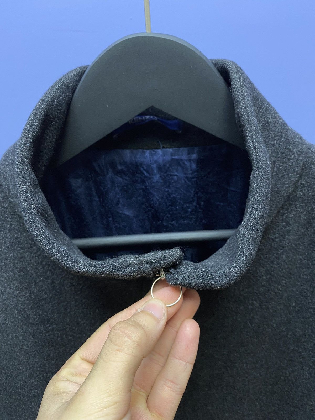 Other Kenzo Homme Wool Zip Coat Grey Jacket Men’s Size 52 Vintage Size US L / EU 52-54 / 3 - 5 Thumbnail