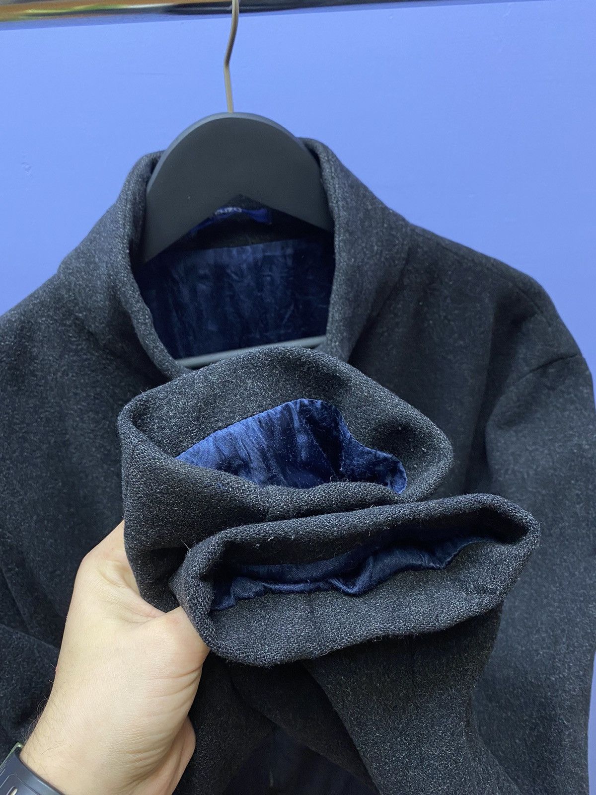 Other Kenzo Homme Wool Zip Coat Grey Jacket Men’s Size 52 Vintage Size US L / EU 52-54 / 3 - 11 Thumbnail