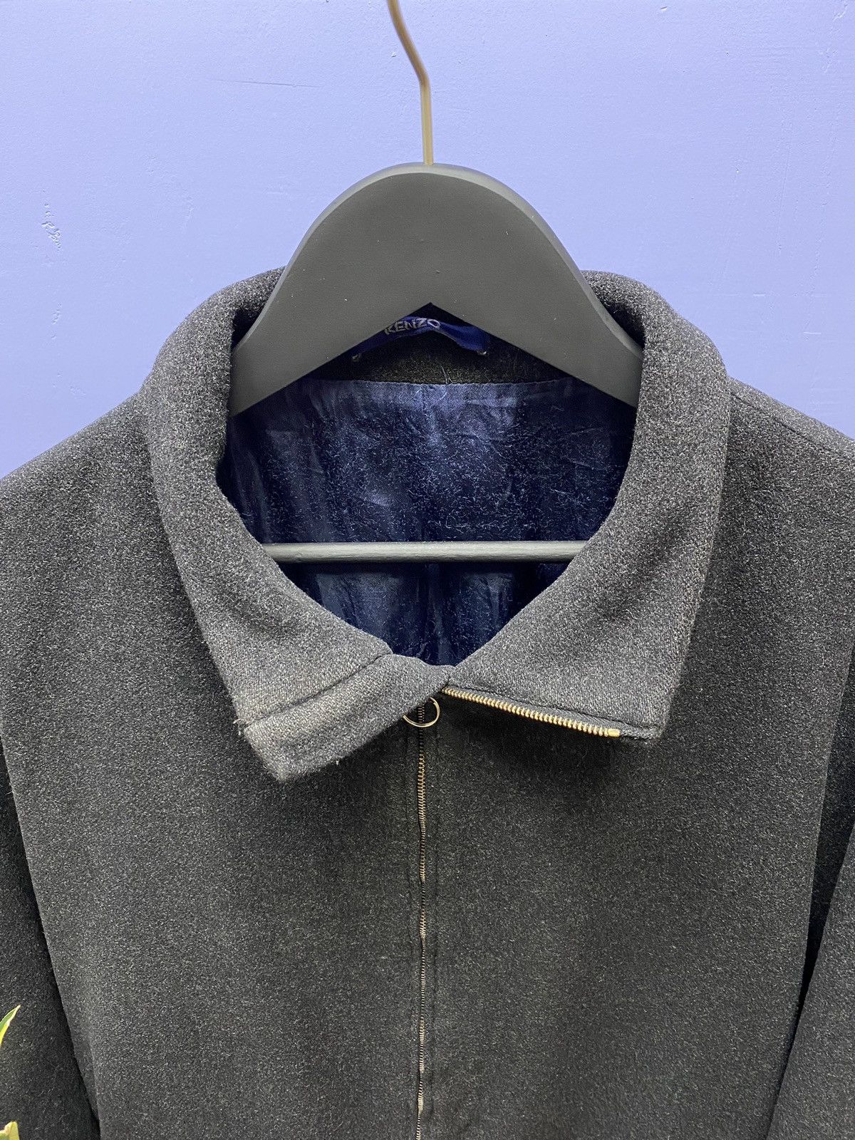 Other Kenzo Homme Wool Zip Coat Grey Jacket Men’s Size 52 Vintage Size US L / EU 52-54 / 3 - 3 Thumbnail