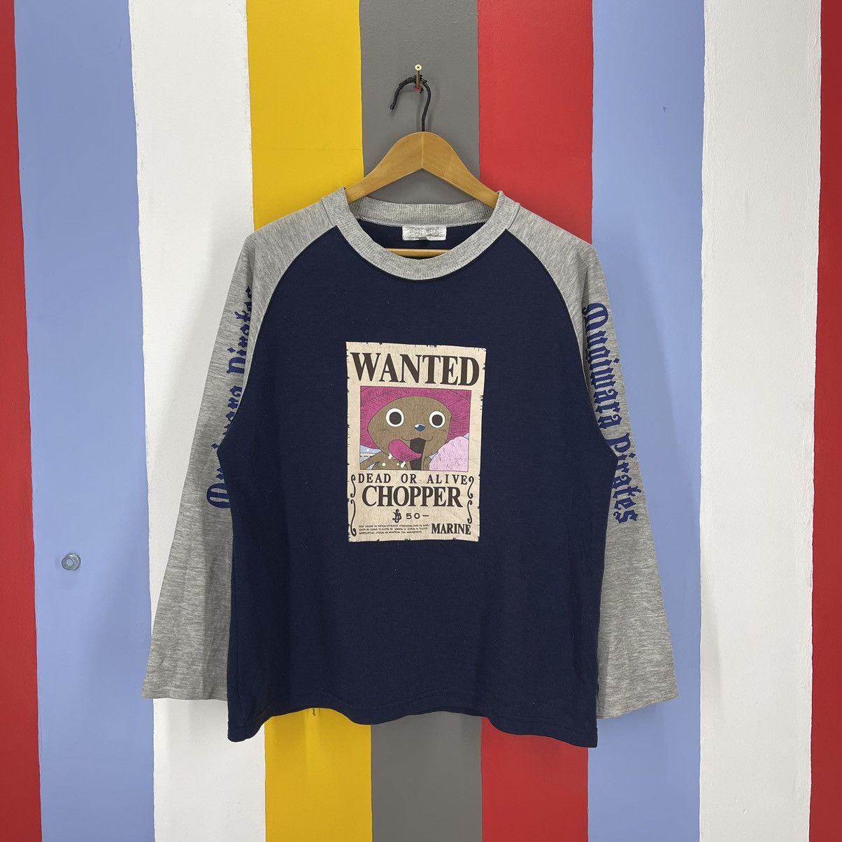 One Piece TONY TONY CHOPPER Crew Neck Sweatshirt #1123/AN Size US L / EU 52-54 / 3 - 1 Thumbnail