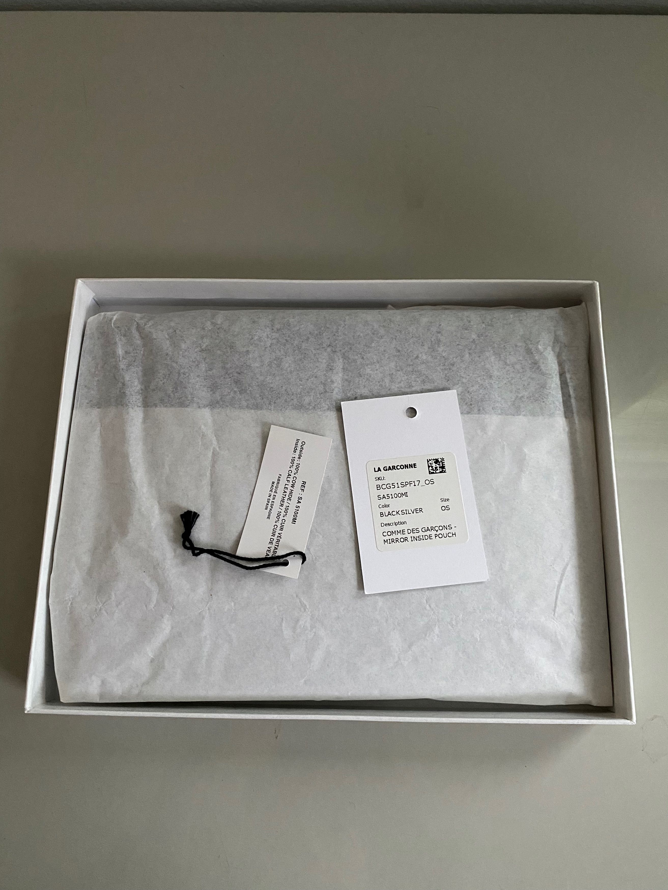 Comme des Garcons New CDG Wallet Mirror Inside Large Zip Pouch (SA5100MI) Size ONE SIZE - 11 Thumbnail