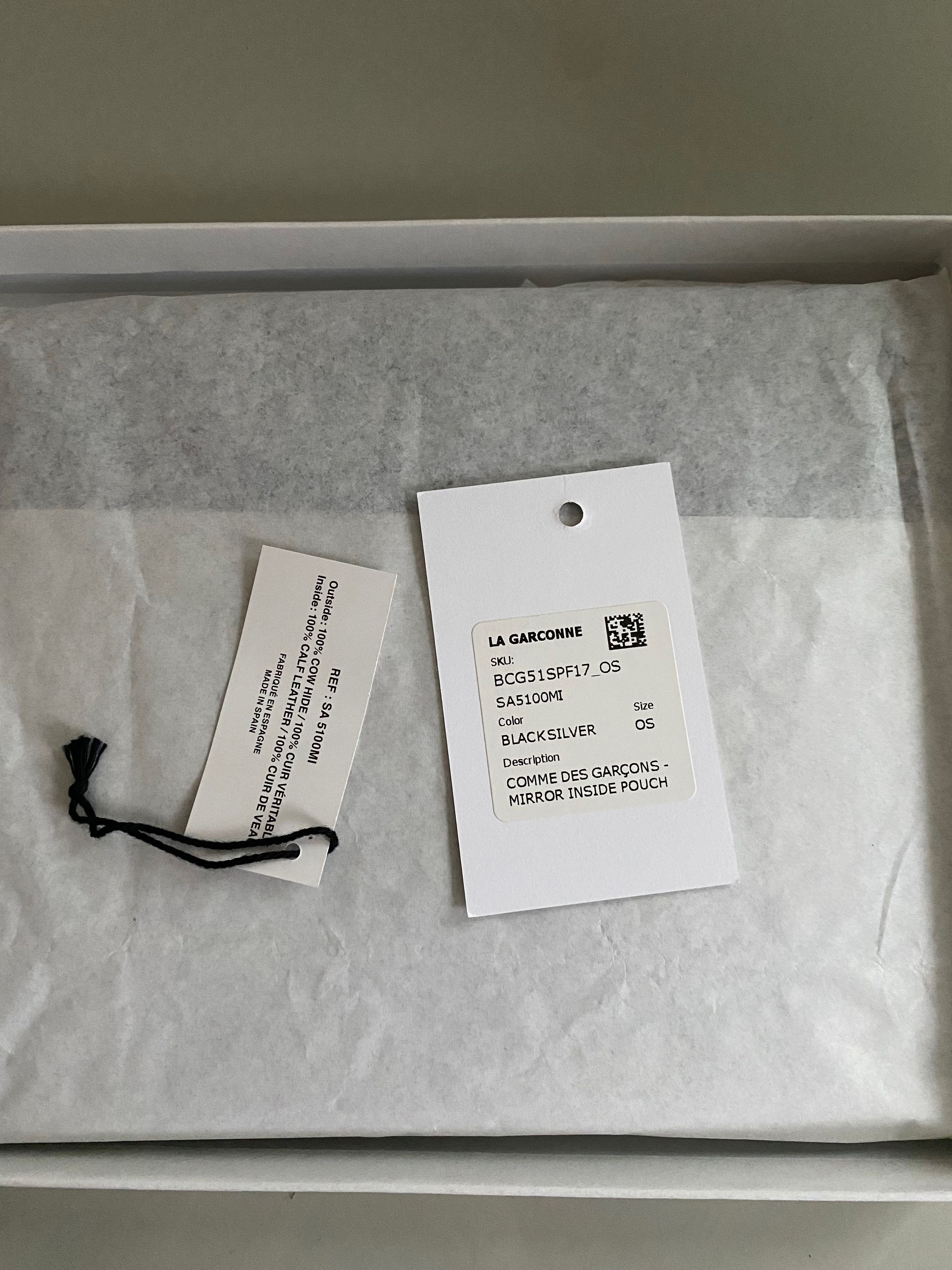 Comme des Garcons New CDG Wallet Mirror Inside Large Zip Pouch (SA5100MI) Size ONE SIZE - 12 Thumbnail