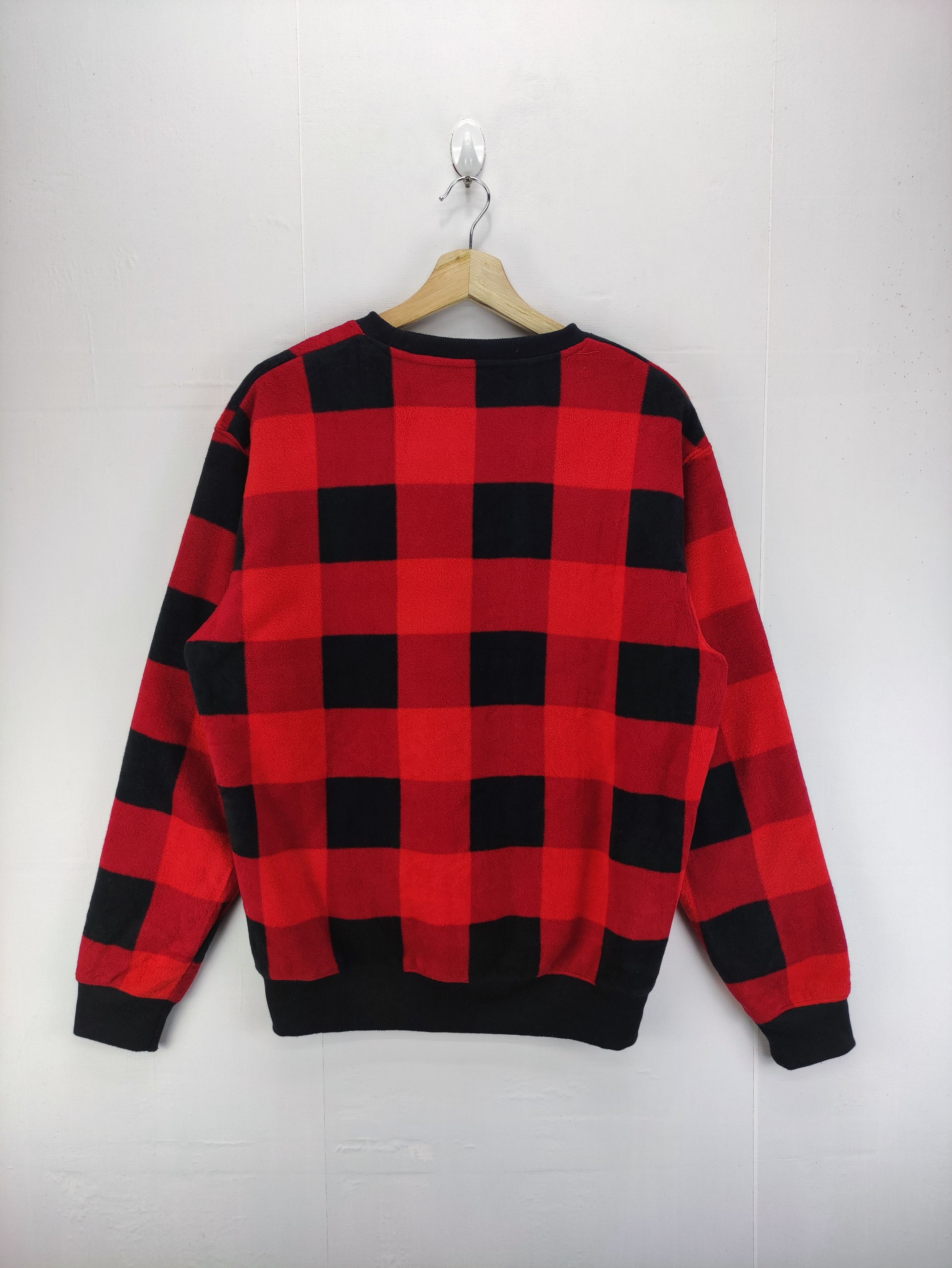 Converse Vintage Converse Checkered Lining Sherpa Sweatshirt Jumper Size US L / EU 52-54 / 3 - 6 Thumbnail