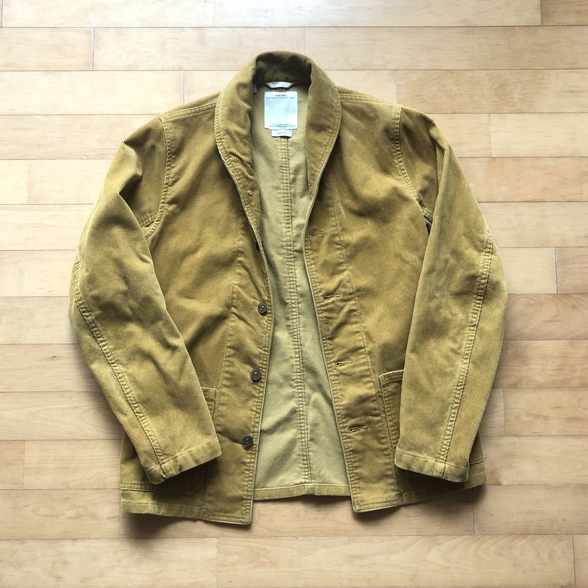 image of Visvim Artifact Coverall 1 in Mustard, Men's (Size Small)