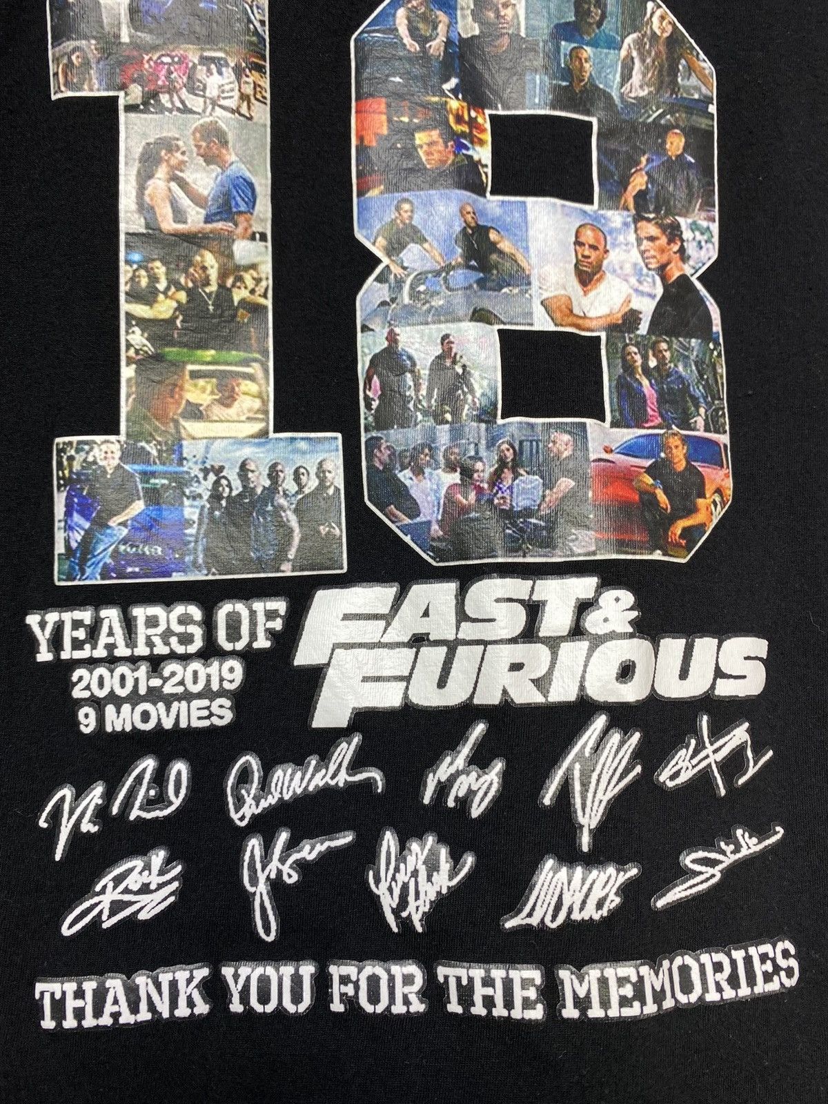 Other Fast And Furious Movie “Thanks For 18 Years 2001-2019” Tee Size US L / EU 52-54 / 3 - 8 Thumbnail