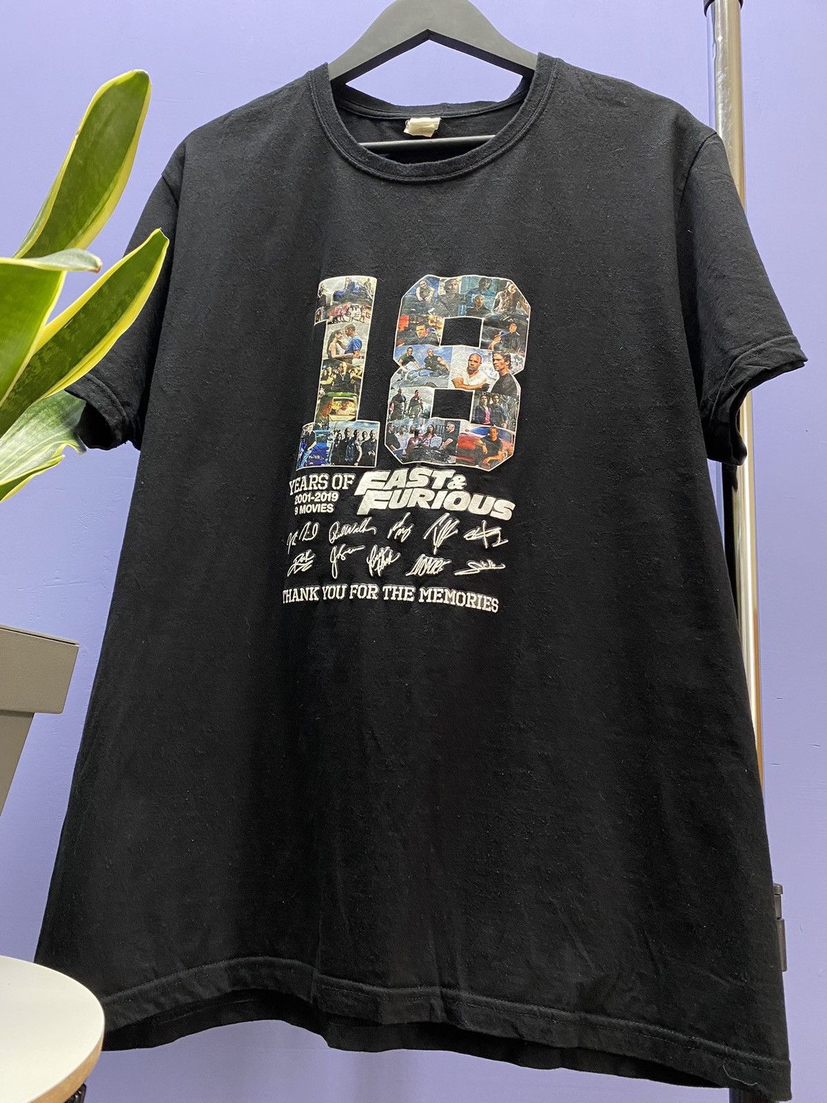 Other Fast And Furious Movie “Thanks For 18 Years 2001-2019” Tee Size US L / EU 52-54 / 3 - 4 Thumbnail