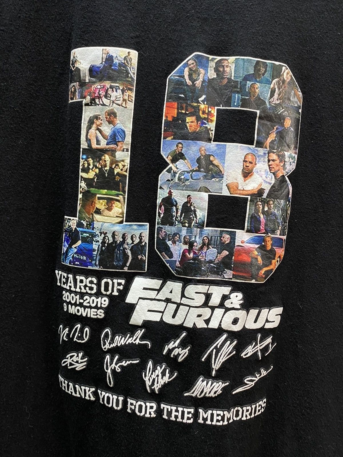 Other Fast And Furious Movie “Thanks For 18 Years 2001-2019” Tee Size US L / EU 52-54 / 3 - 7 Thumbnail