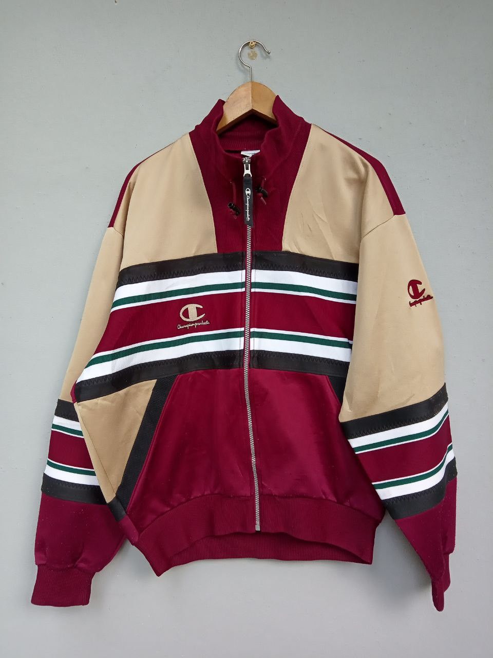 image of Vintage 90's Champion Colorblock Trainer Jacket, Men's (Size Large)