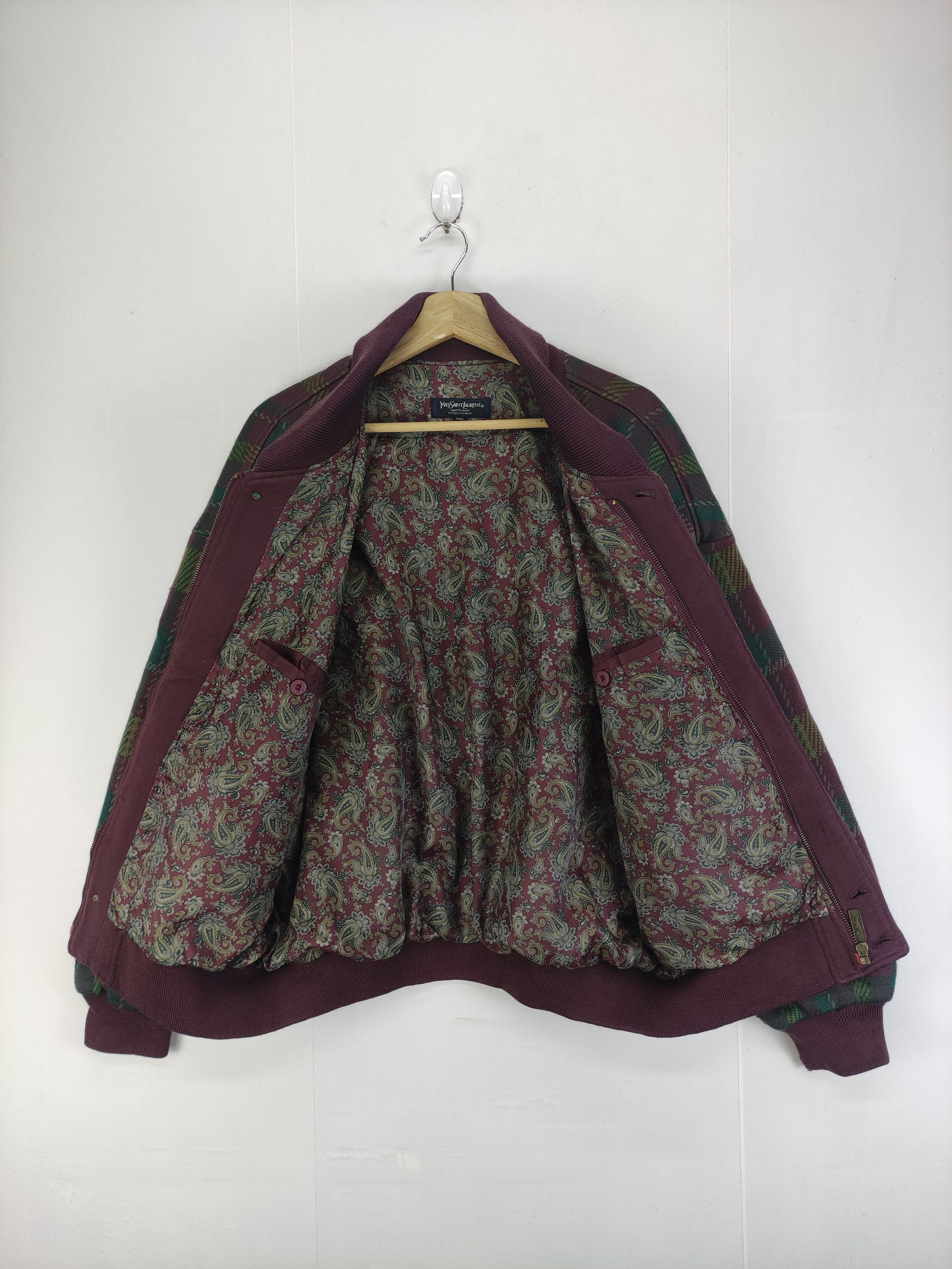 Yves Saint Laurent Vintage Yves Saint Laurent Wool Jacket Zipper Size US XL / EU 56 / 4 - 7 Thumbnail