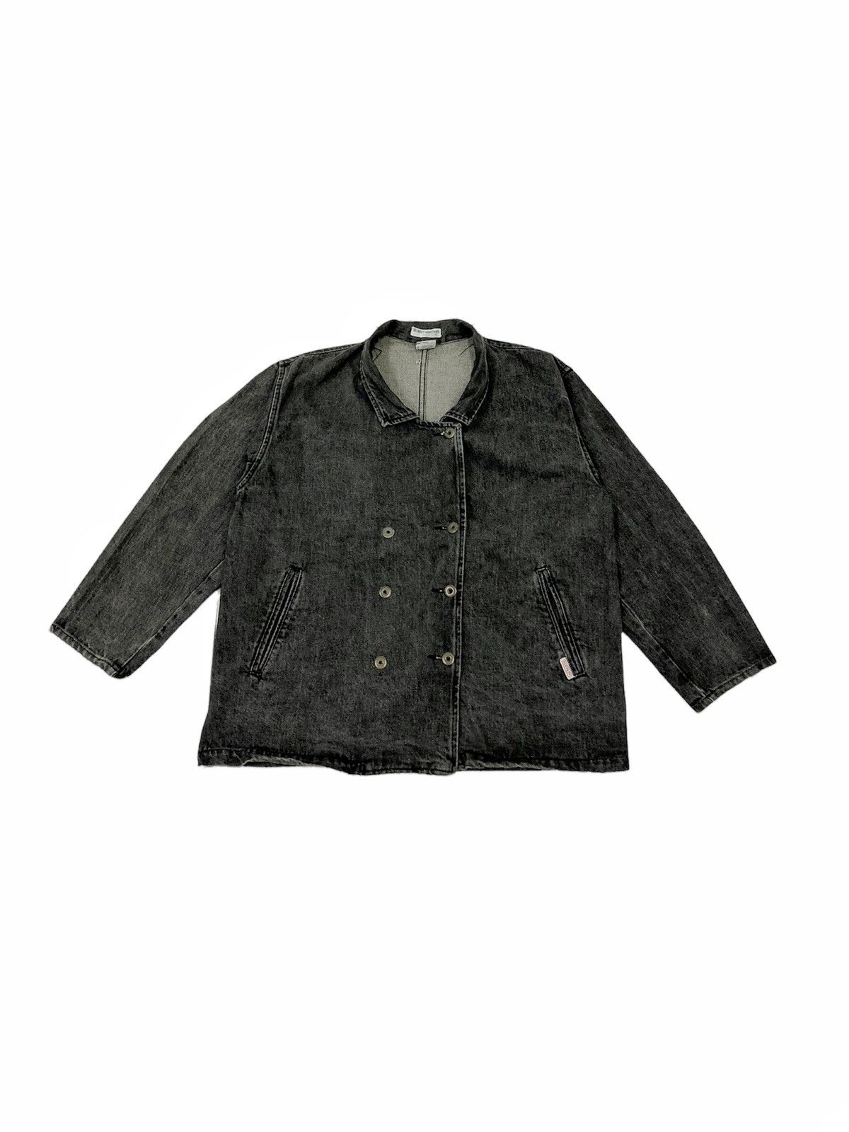 Georges Marciano 1990s George Marciano for Guess denim cloak jacket Size US L / EU 52-54 / 3 - 4 Thumbnail
