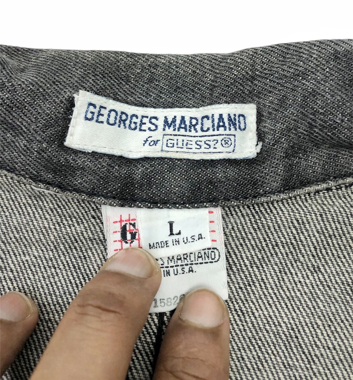 Georges Marciano 1990s George Marciano for Guess denim cloak jacket Size US L / EU 52-54 / 3 - 8 Thumbnail