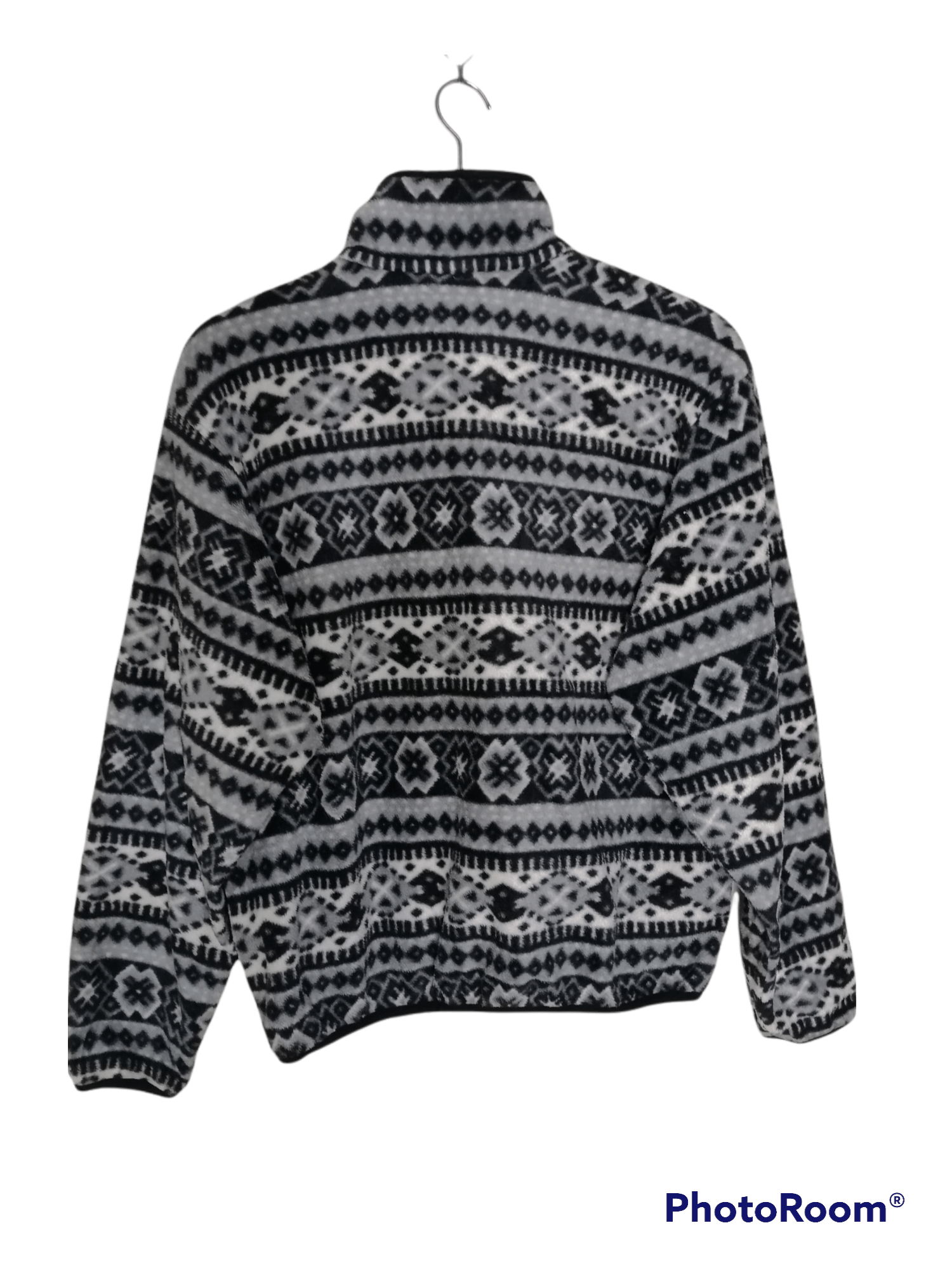 L.L. Bean Vintage Printed Fleece LL Bean Pullover Button Snaps Size US M / EU 48-50 / 2 - 3 Thumbnail